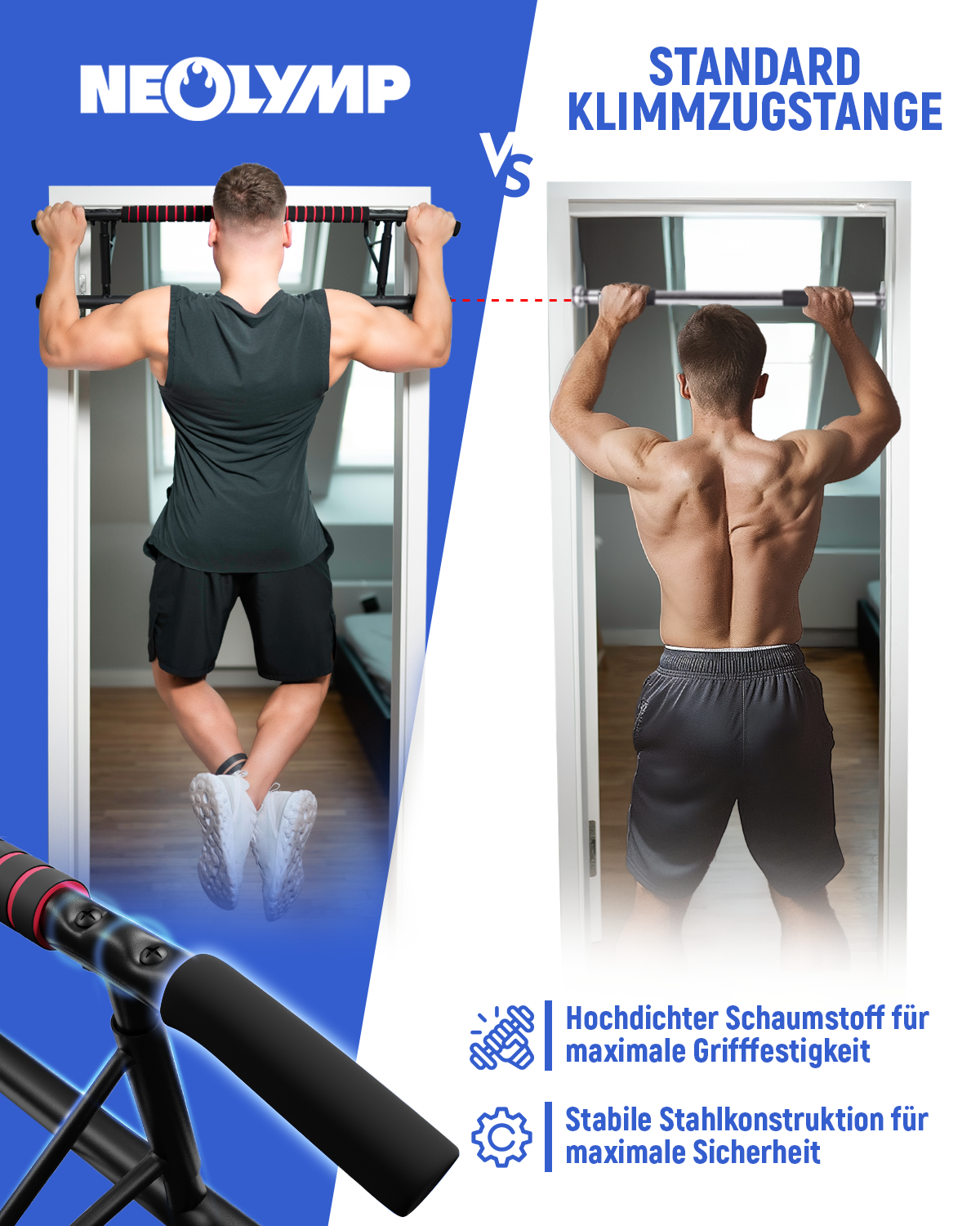 Pull-up bar in the door frame (for hanging)