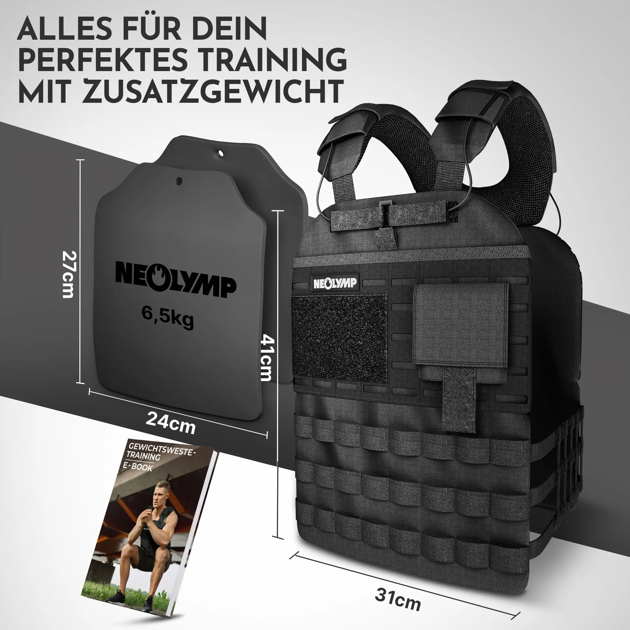 Weight vest with additional weight - for calisthenics & HIIT
