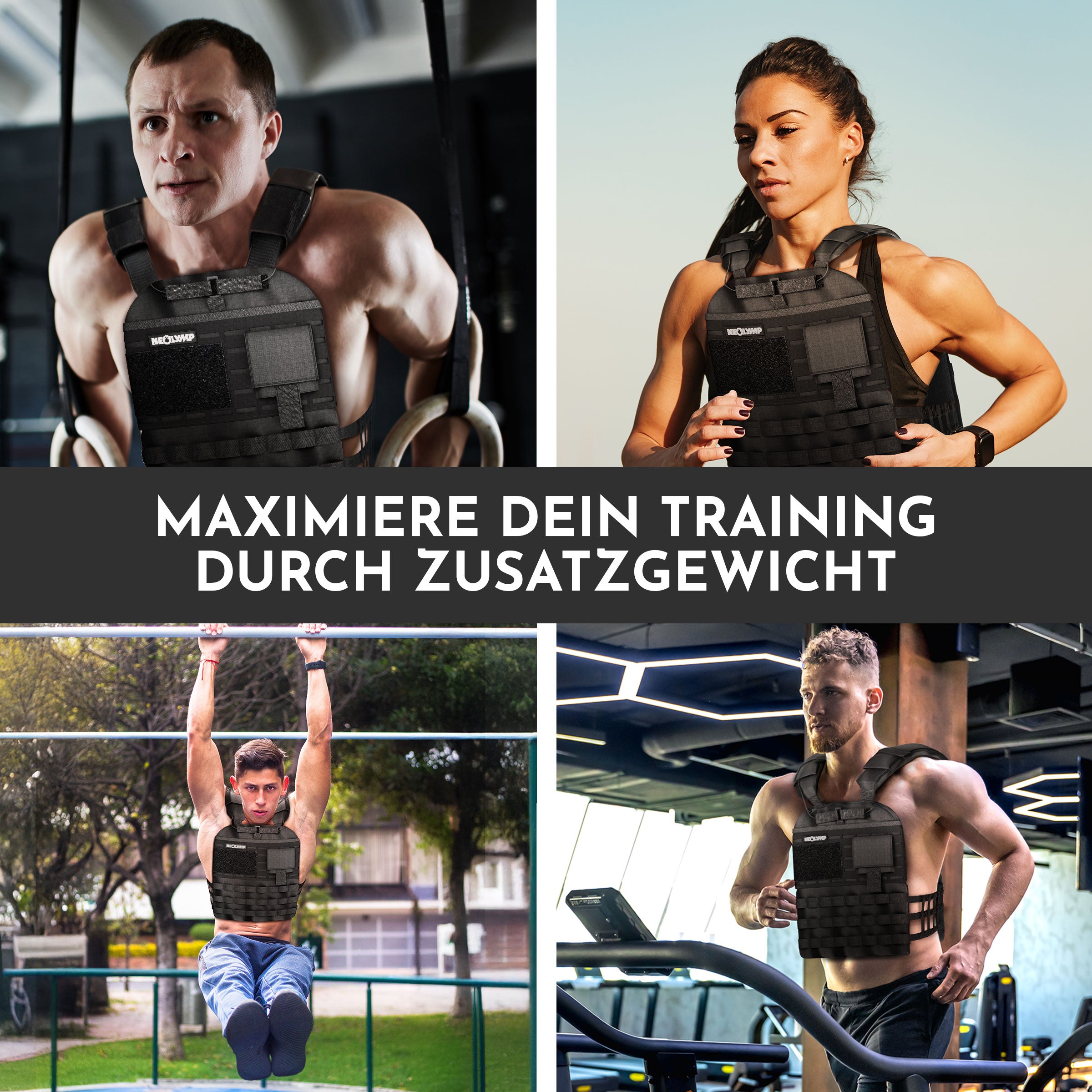 Weight vest with additional weight - for calisthenics & HIIT