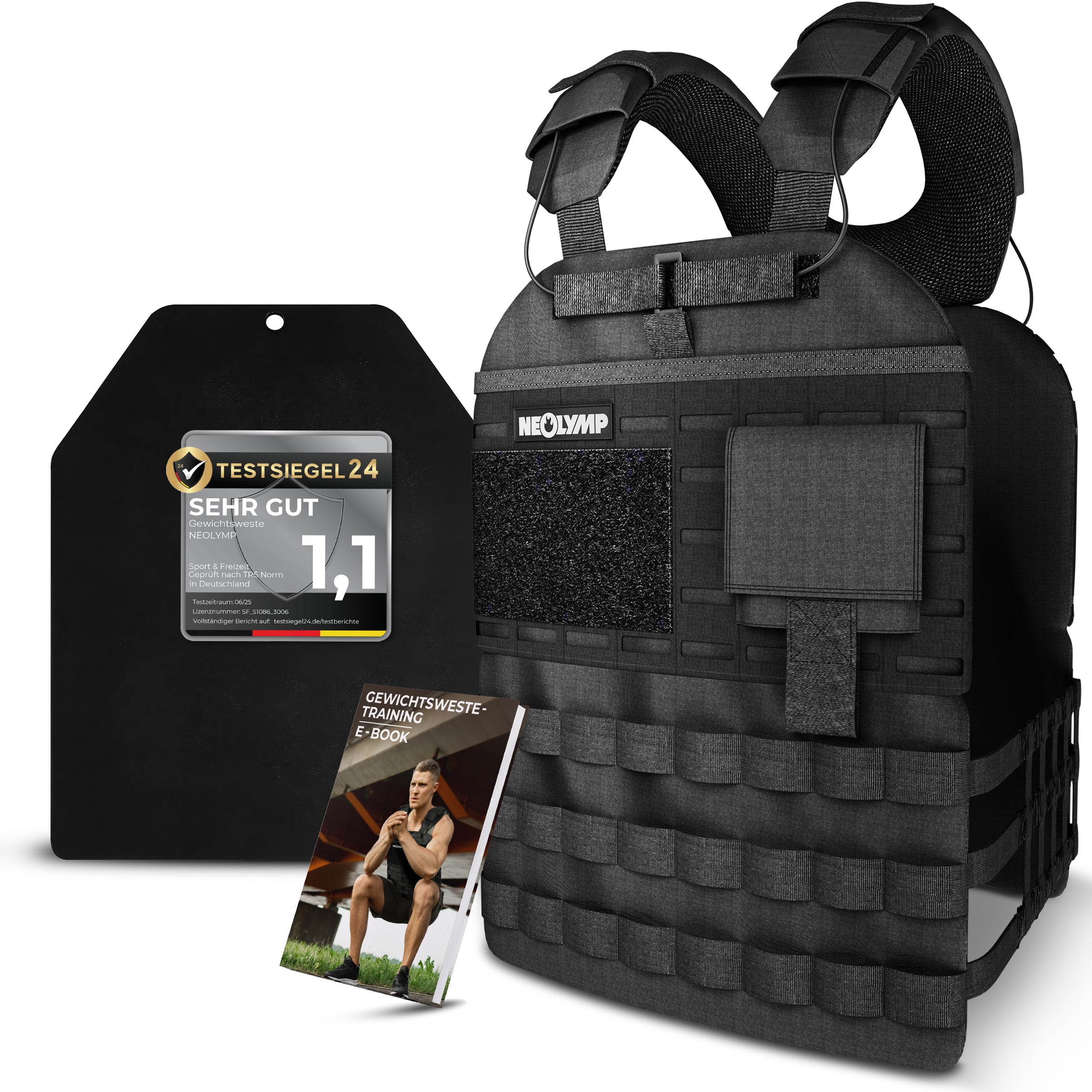Weight vest with additional weight - for calisthenics & HIIT