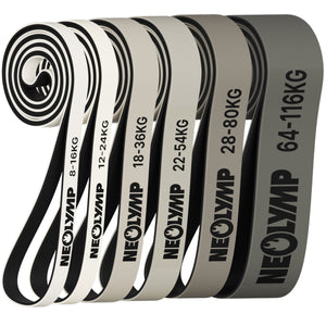 Heavy Resistance Bands aus Latex - grau