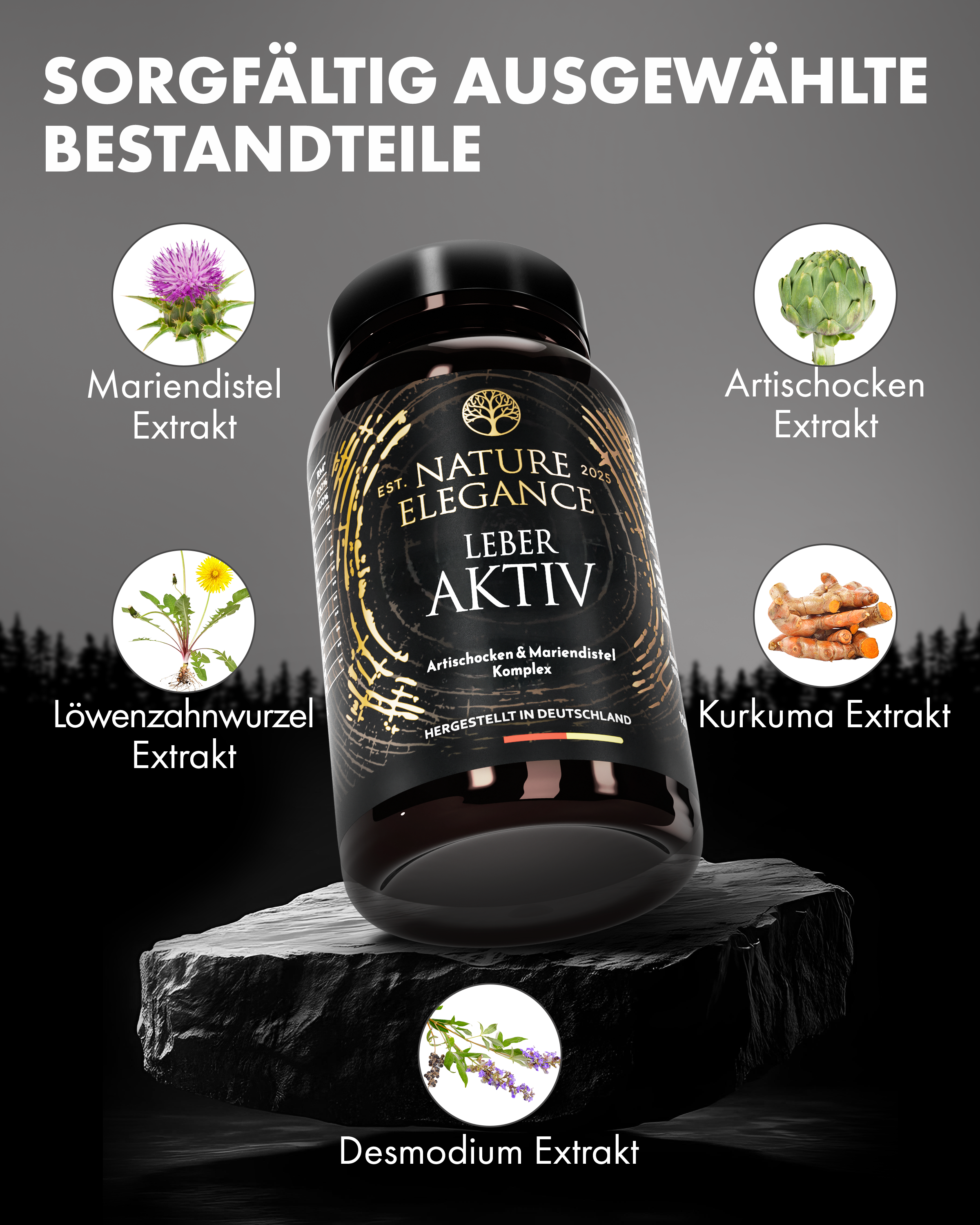 Nature Elegance - Liver Active (Milk Thistle Artichoke Dandelion Complex)