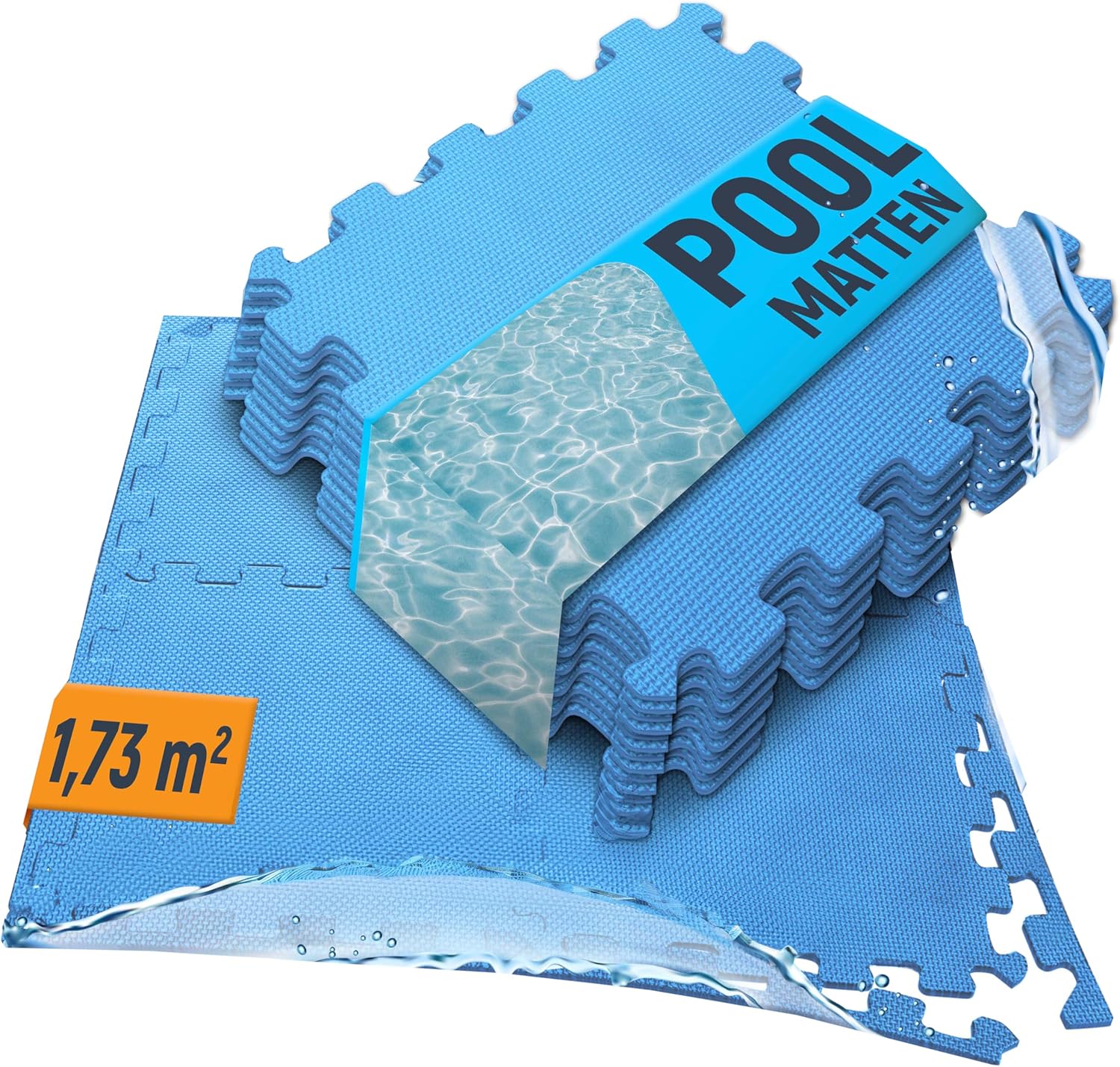 Body protection mat pool outdoor, cuttable, for whirlpool and paddling pool