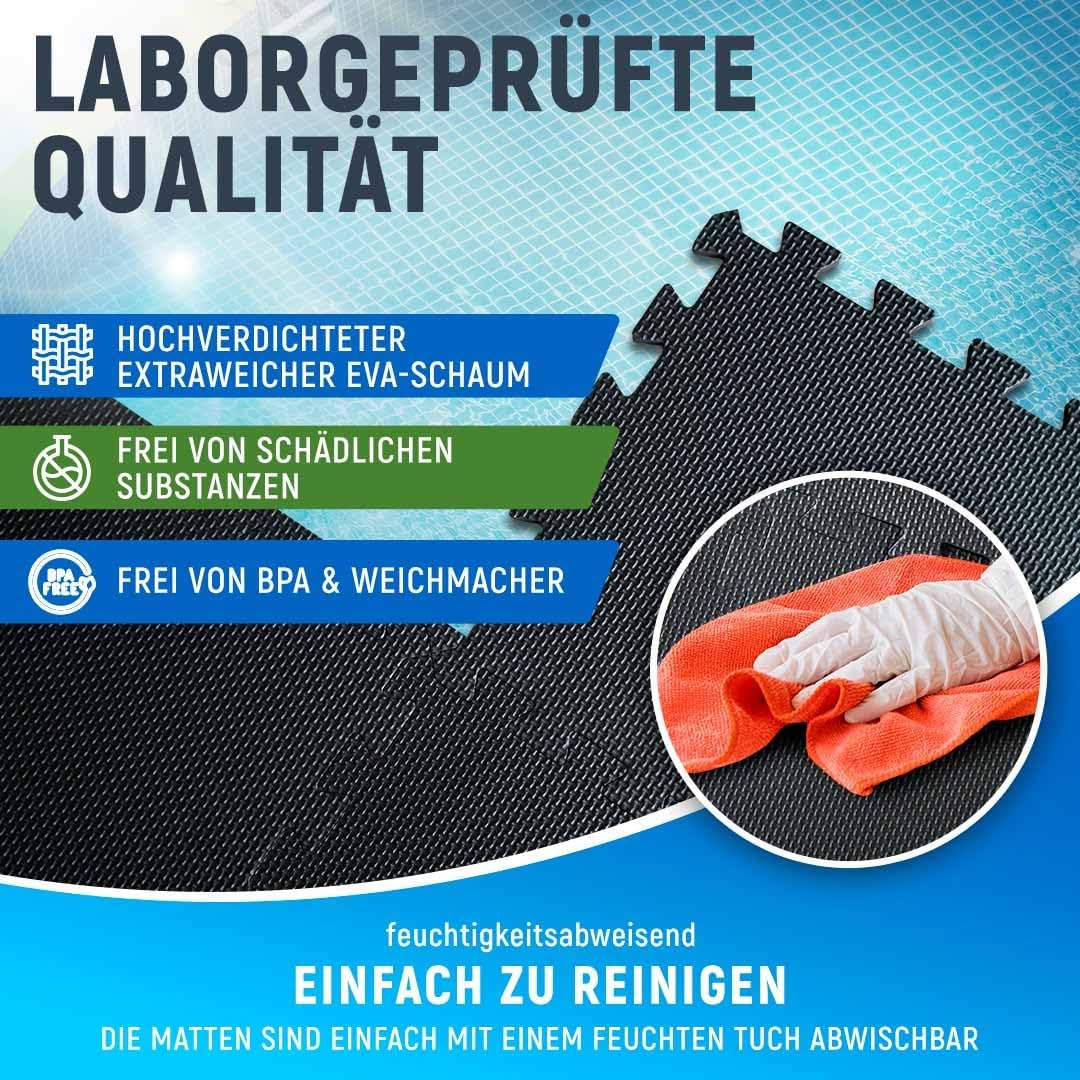 Body protection mat pool outdoor, cuttable, for whirlpool and paddling pool