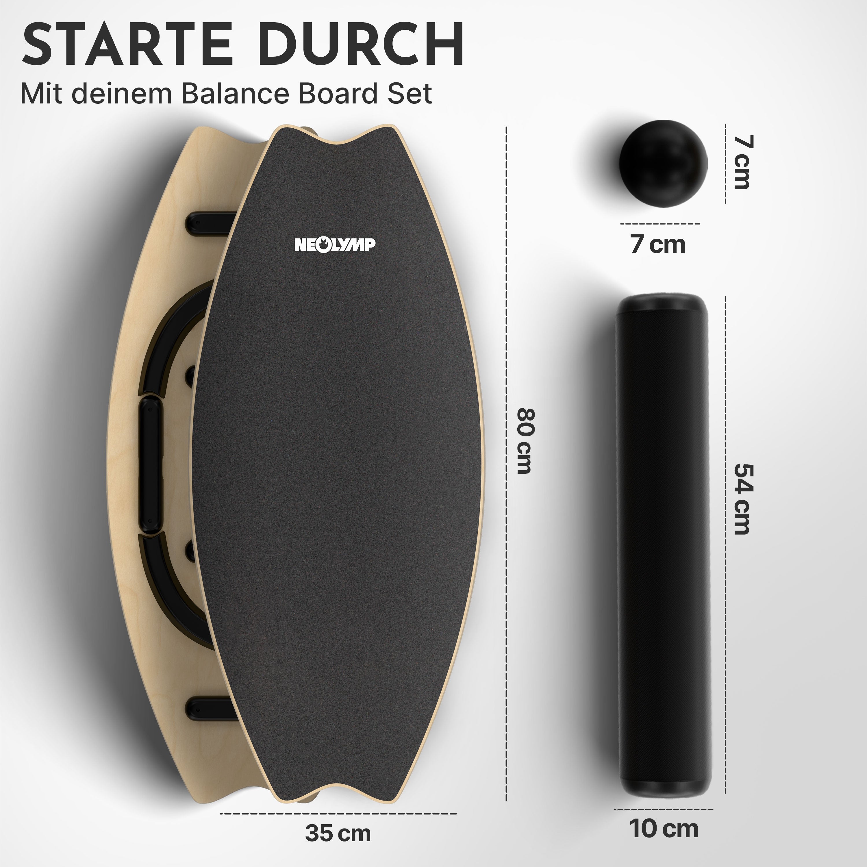 Planche d'équilibre forme surf