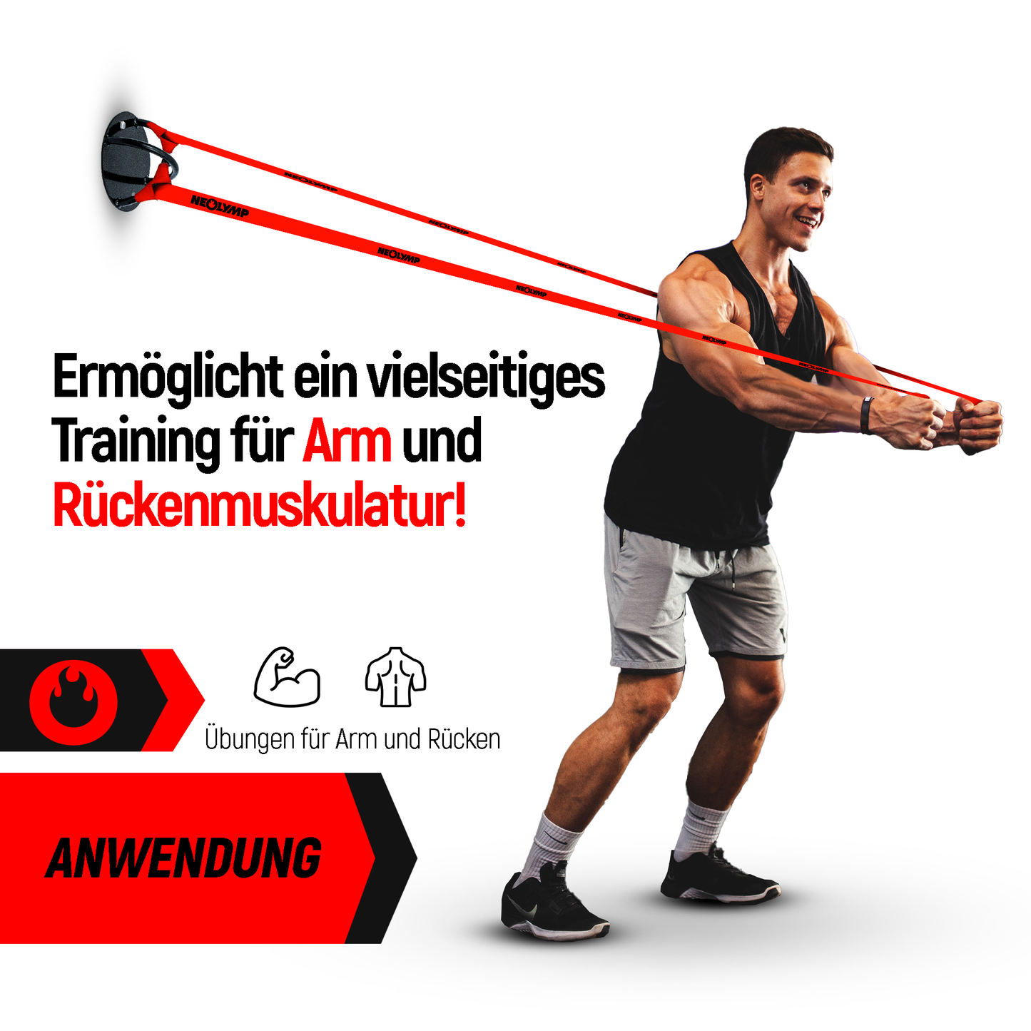 Wandanker für Fitnessbänder