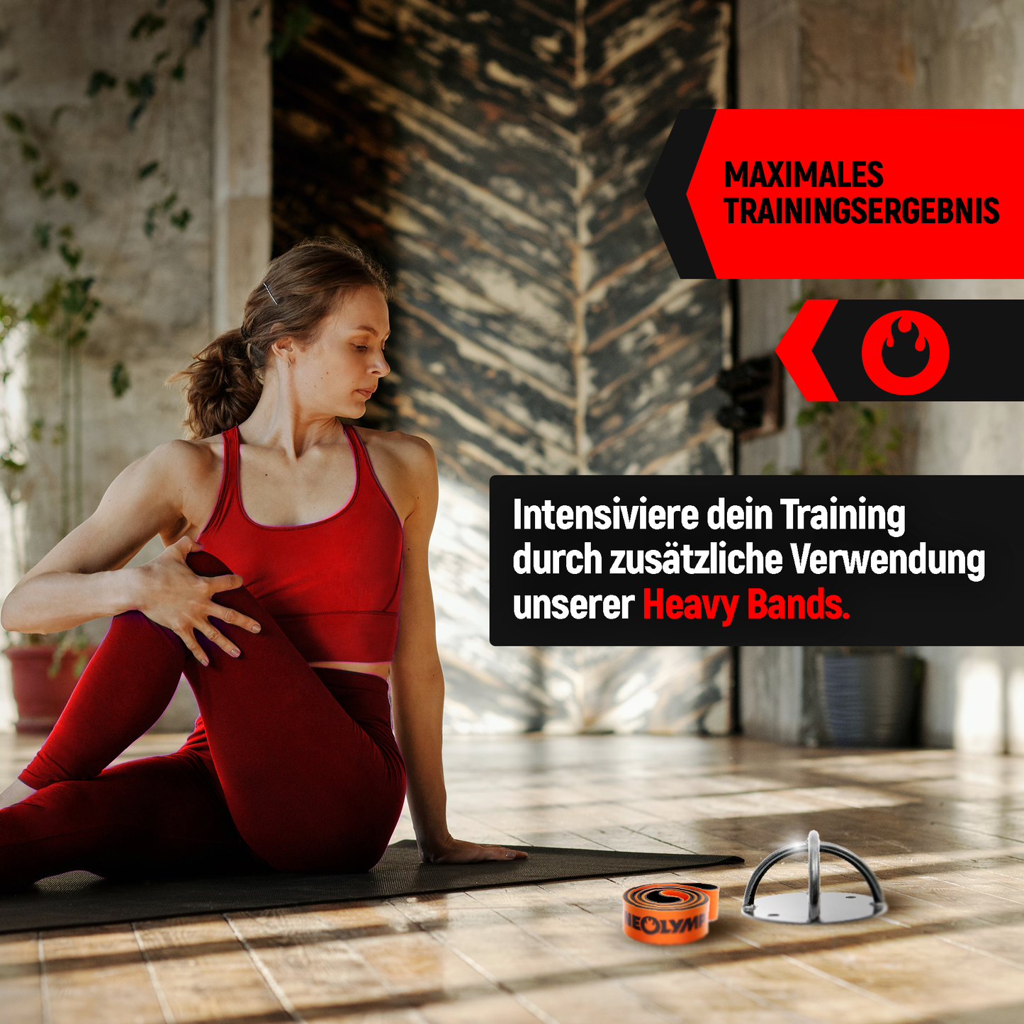 Wandanker für Fitnessbänder