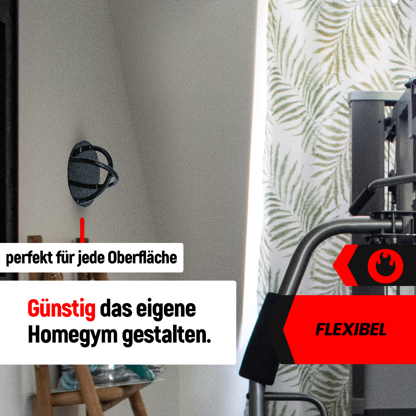 Wandanker für Fitnessbänder