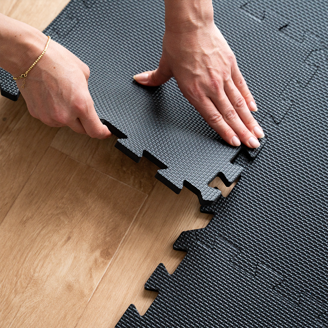 Puzzle mats made of foam (sports floor, fitness mat)