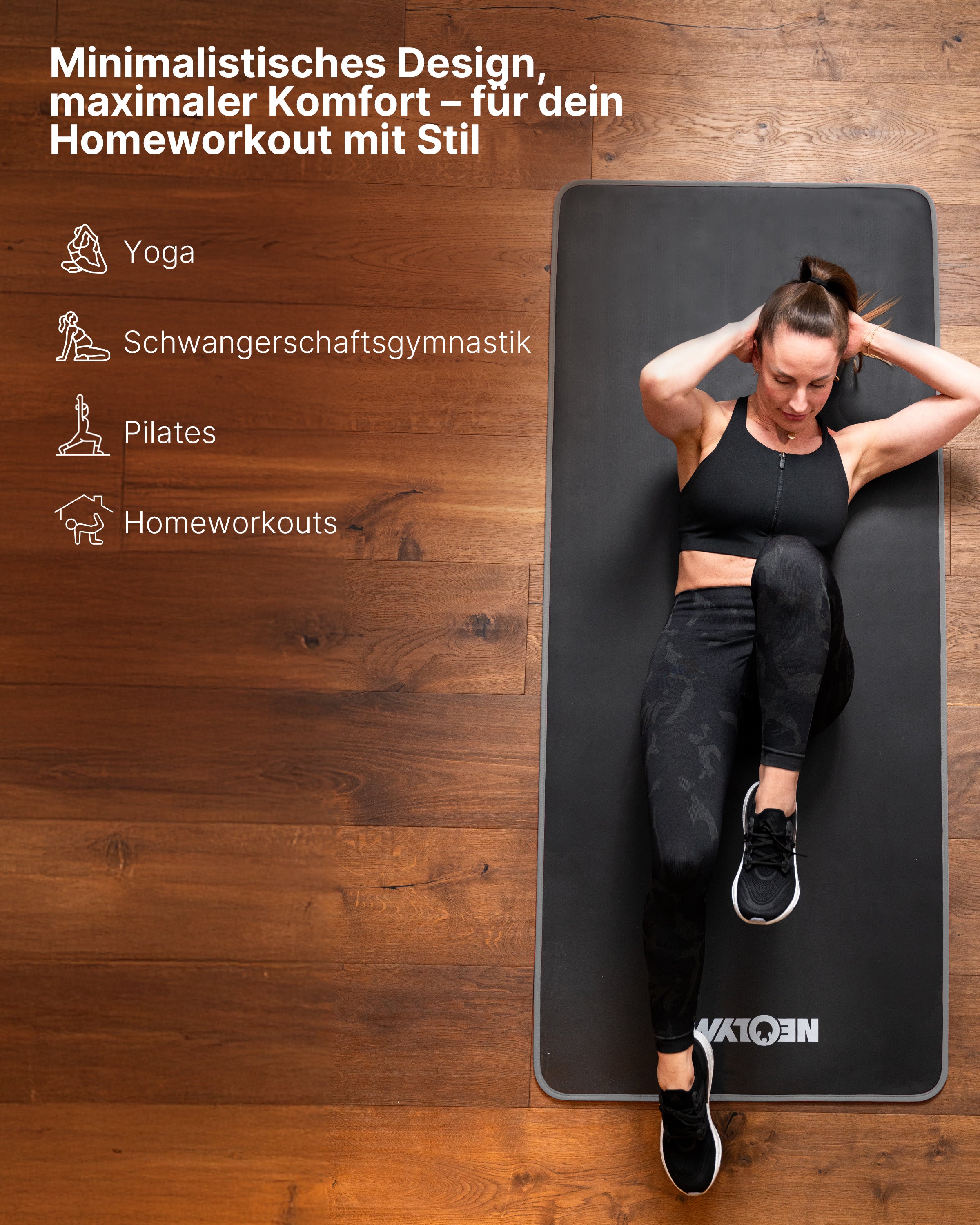 Fitnessmatte - extra dick und rutschfest