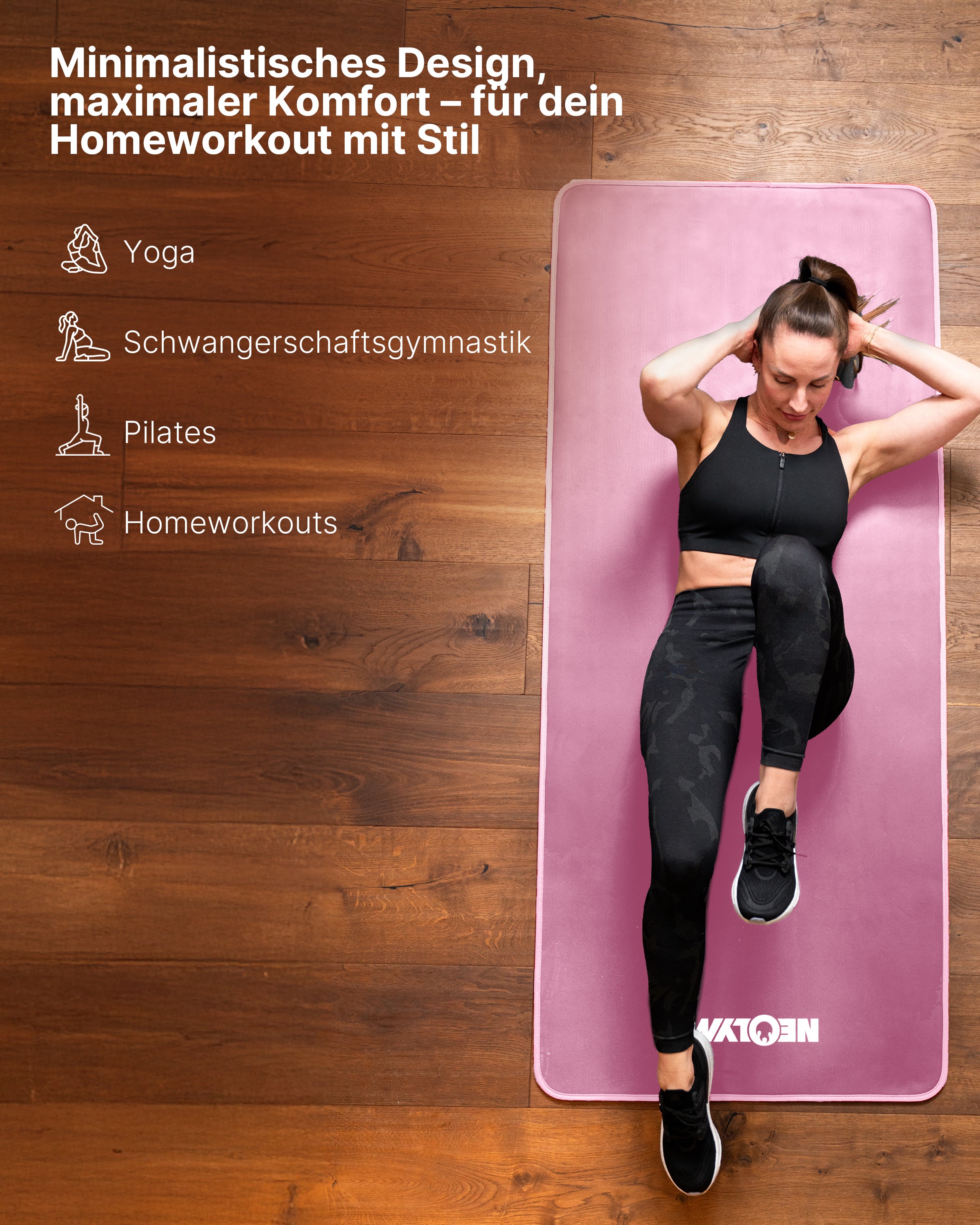 Fitnessmatte - extra dick und rutschfest