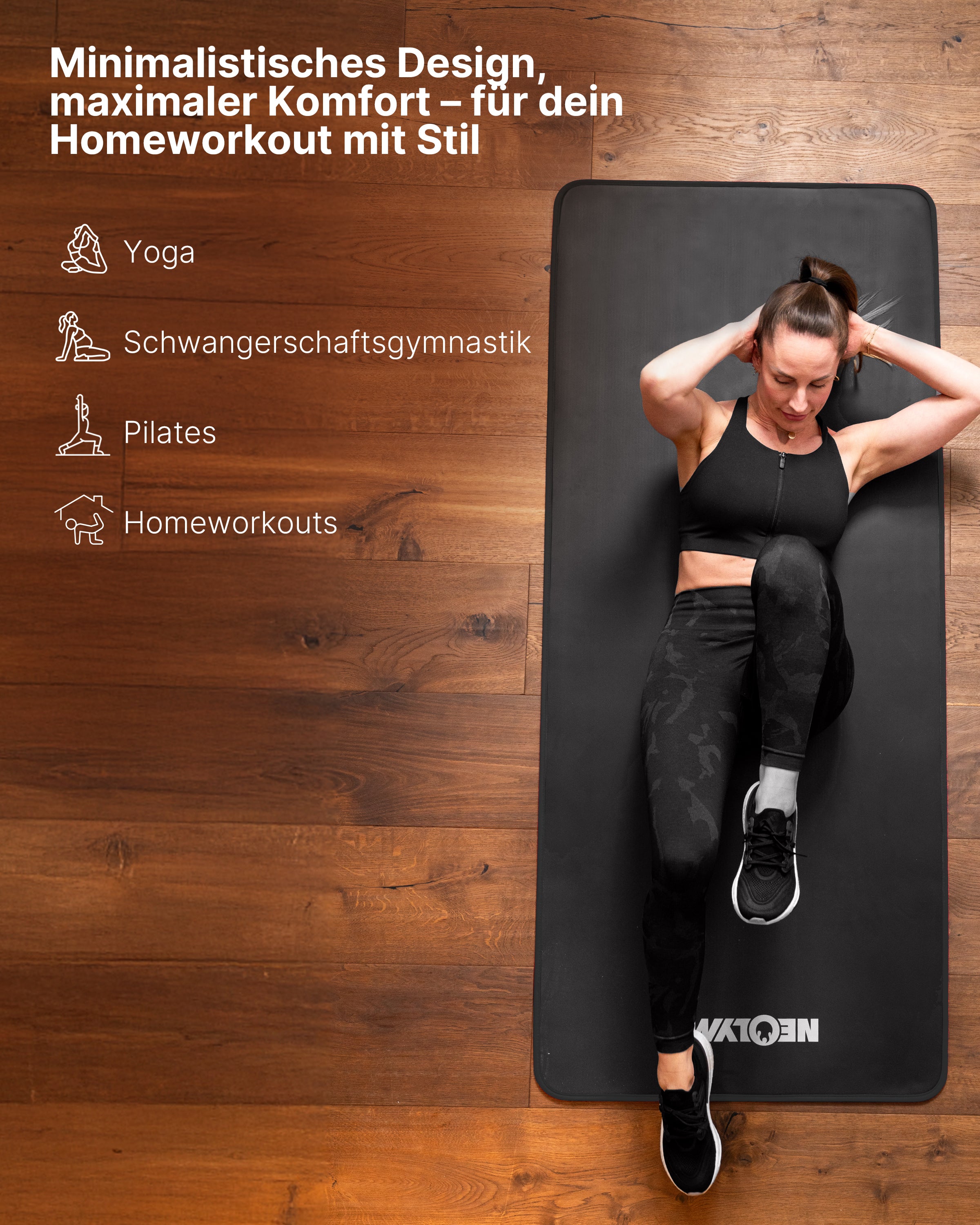Fitnessmatte - extra dick und rutschfest