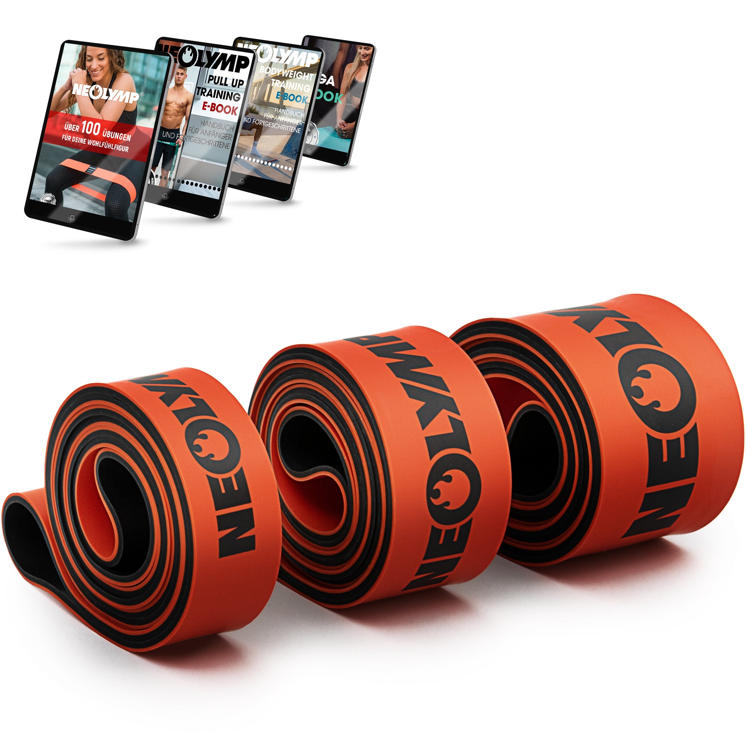 Heavy Resistance Bands aus Latex – 3er Set Pro (B‑Ware)