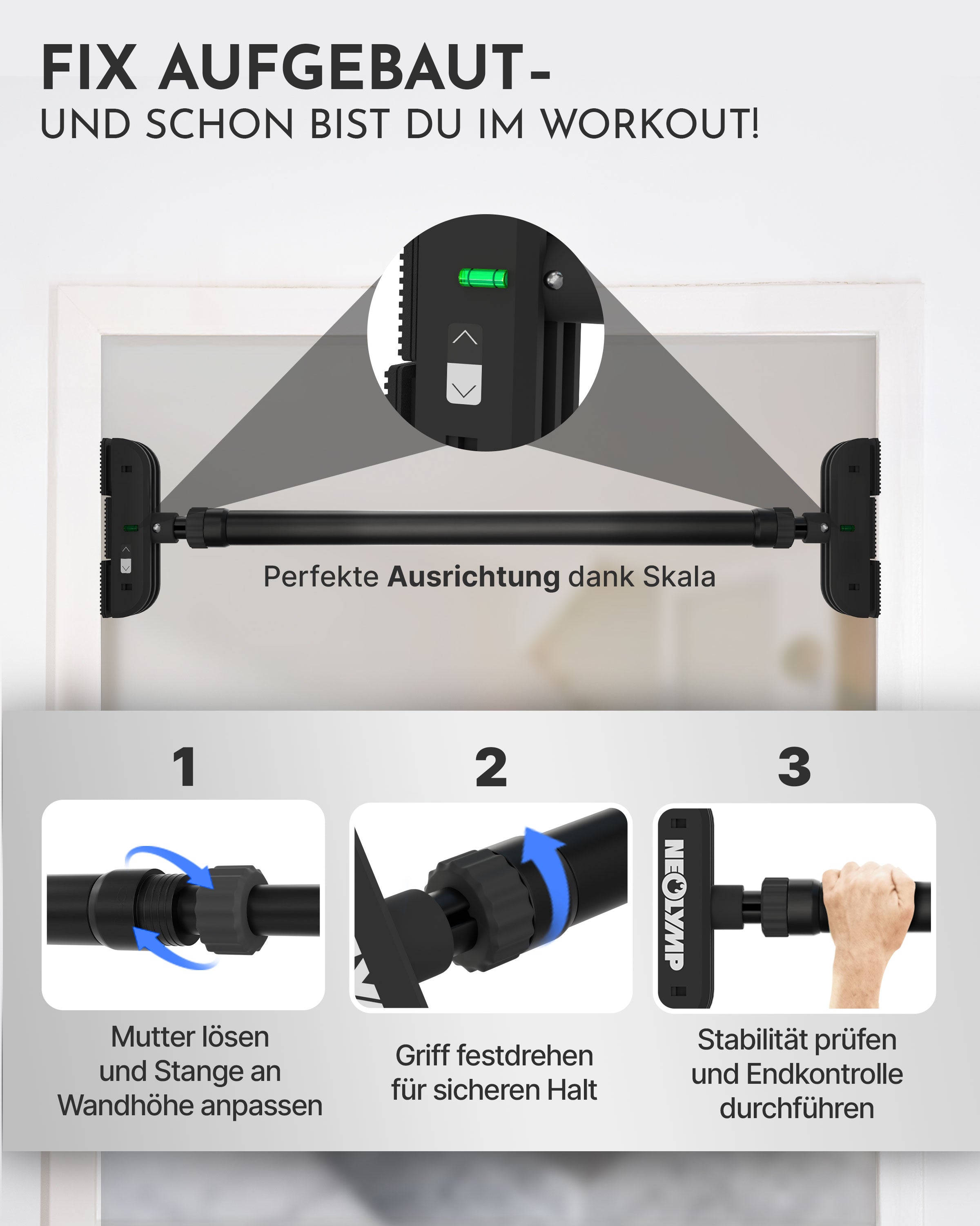 Telescopic Pull-Up Bar Premium