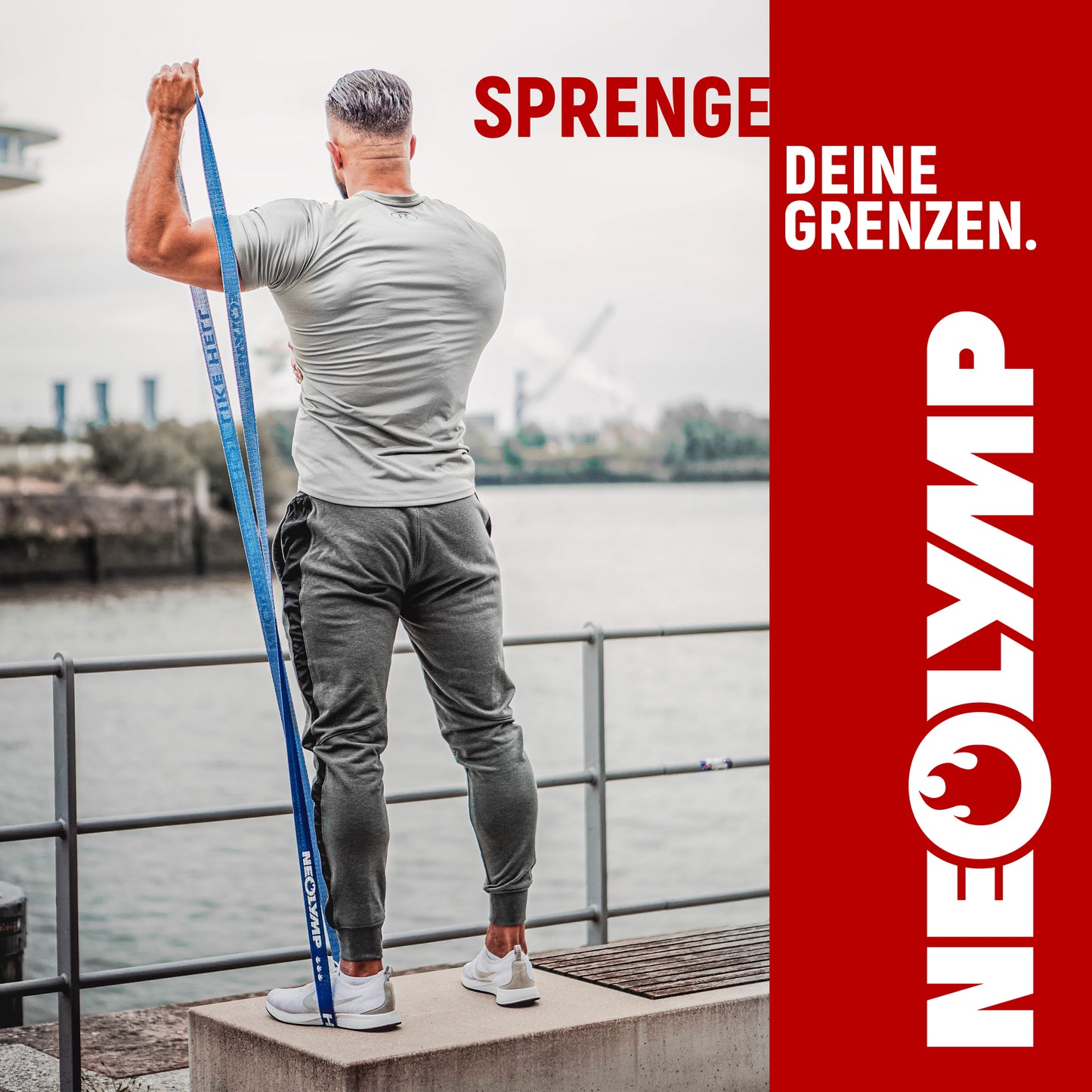 Fitnessbänder lang aus Stoff (Stufe 1 - 5)