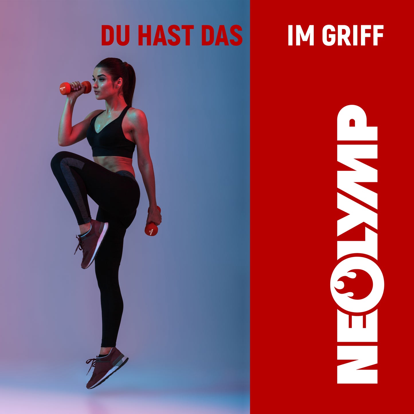 2er-Set Neopren Hanteln (rot)