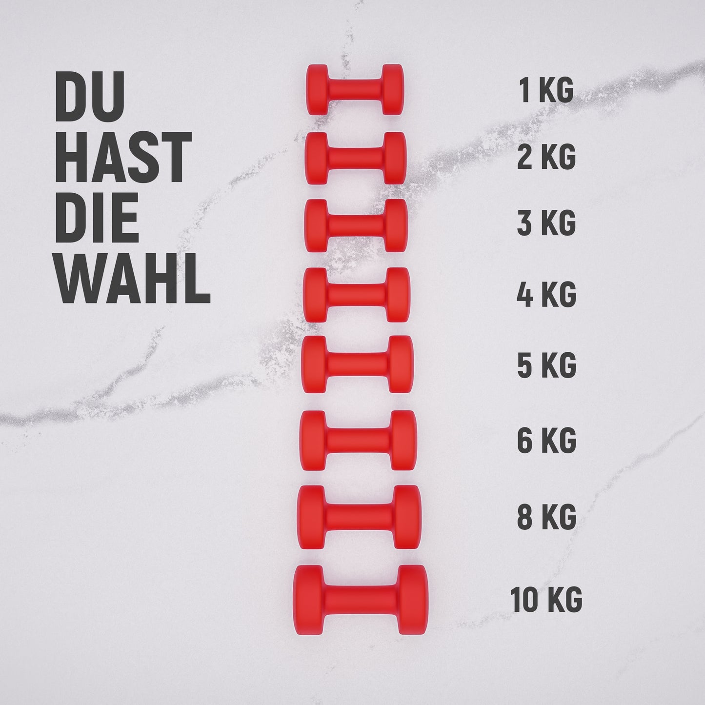 2er-Set Neopren Hanteln (rot)