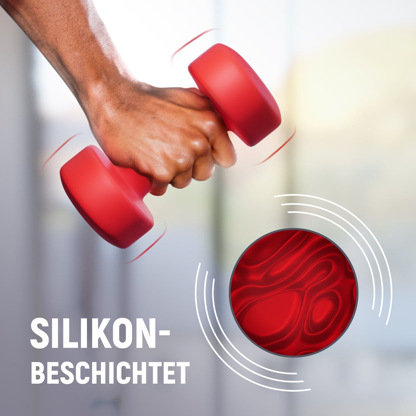 2er-Set Neopren Hanteln (rot)