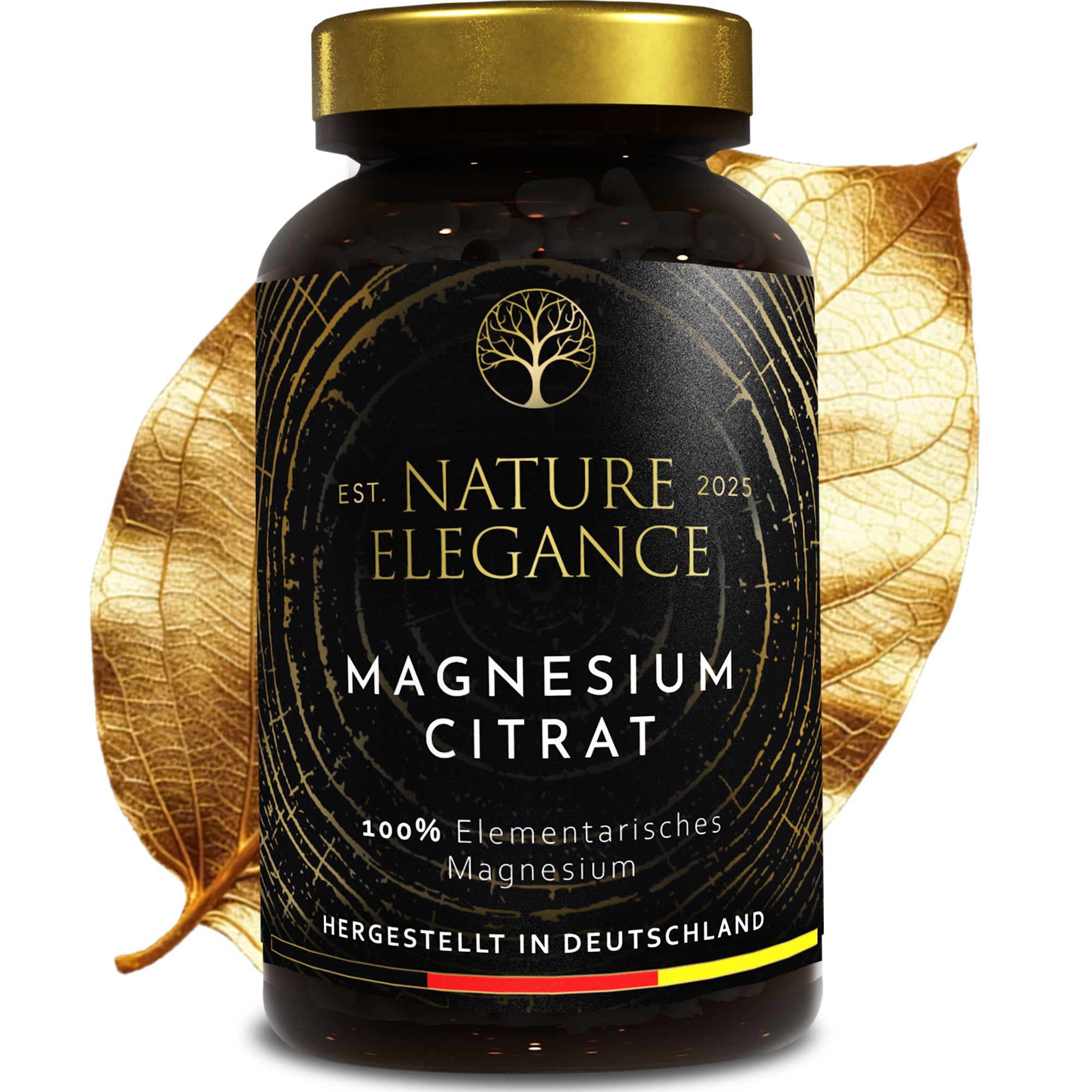 Nature Elegance - Magnesium Citrate - Vegan Capsules 360mg per Dose