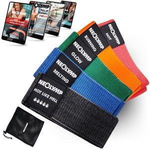 Short fabric fitness bands
