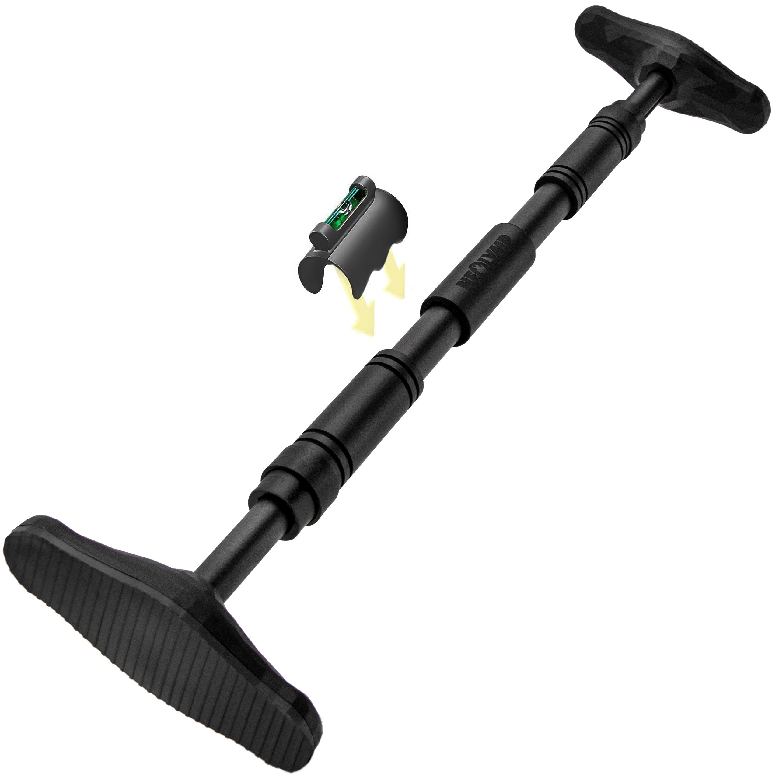 Telescopic pull-up bar for the door frame without screws
