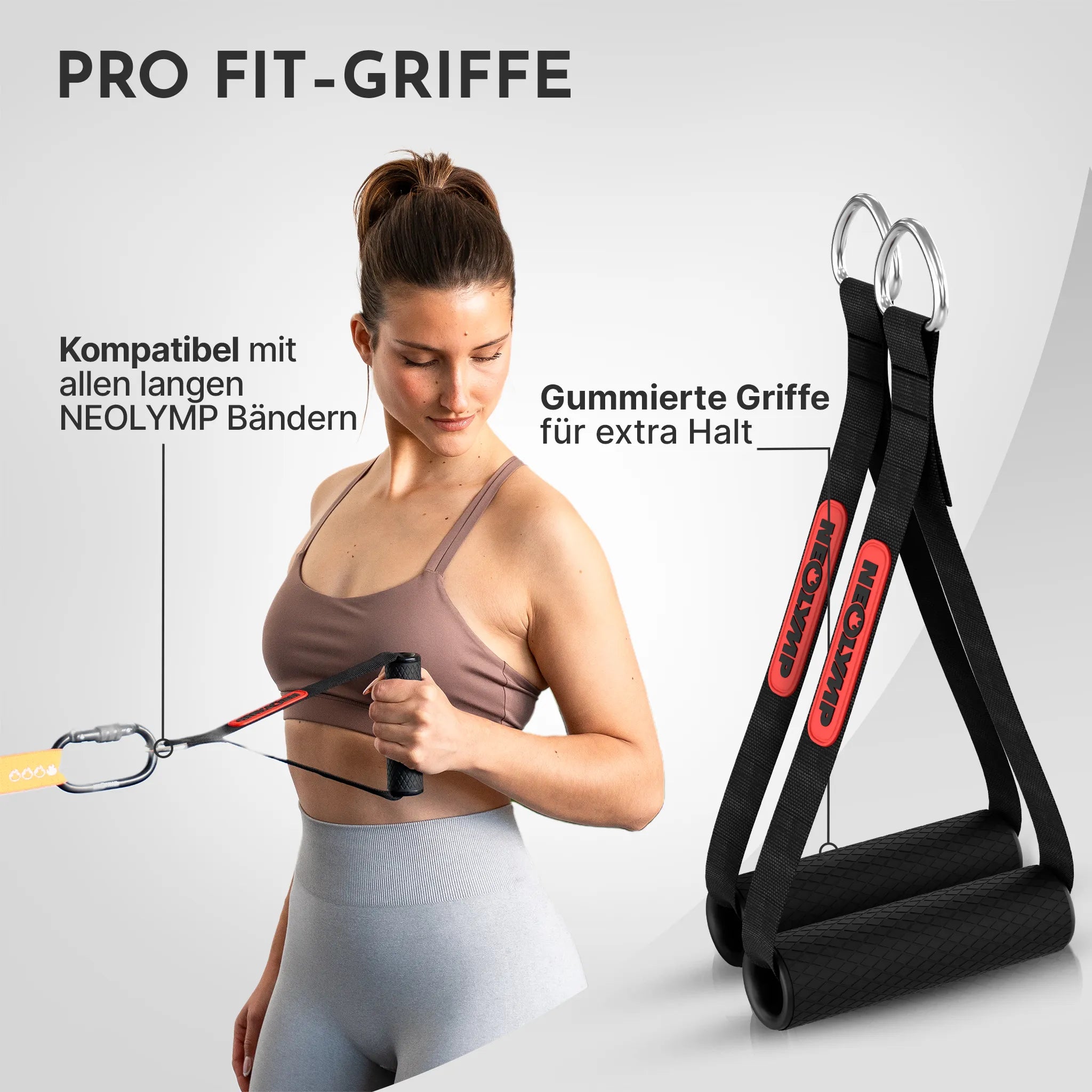 NEOLYMP Pro Fit-Griffe mit gummierten Griffflächen