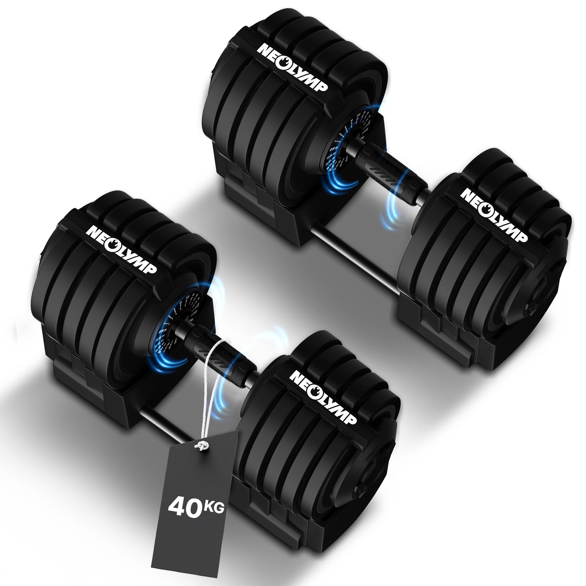 Verstellbare Kurzhanteln 41kg & 24kg – Kurzhantel 2 mal 40 Kg (B‑Ware)