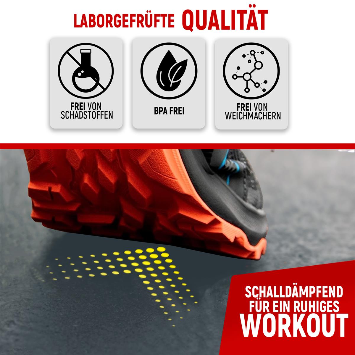 Bodenschutzmatte in Farbe (Fitness Puzzlematte)