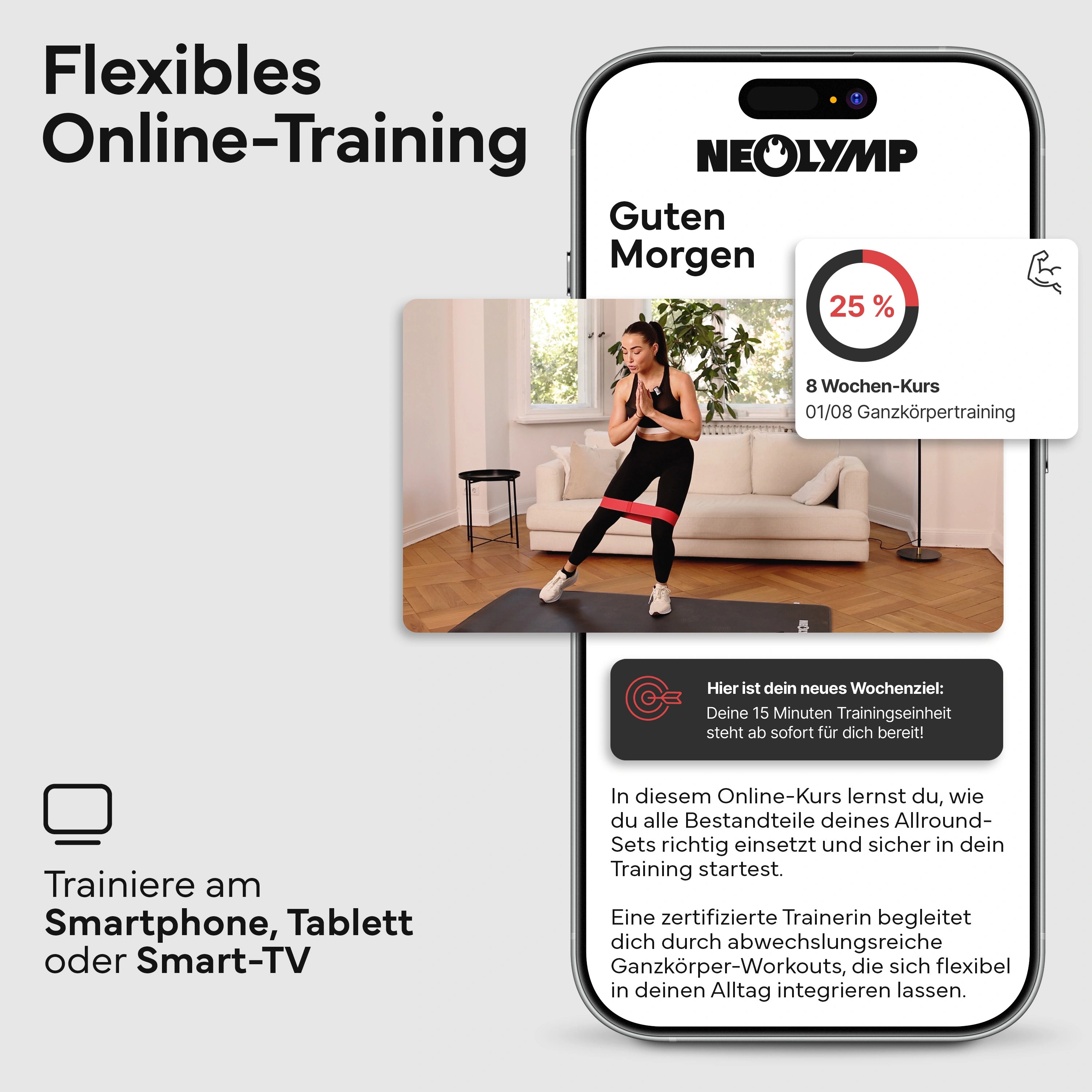 Fitnesskurs für Allroundset - 8 Wochen Online-Kurs