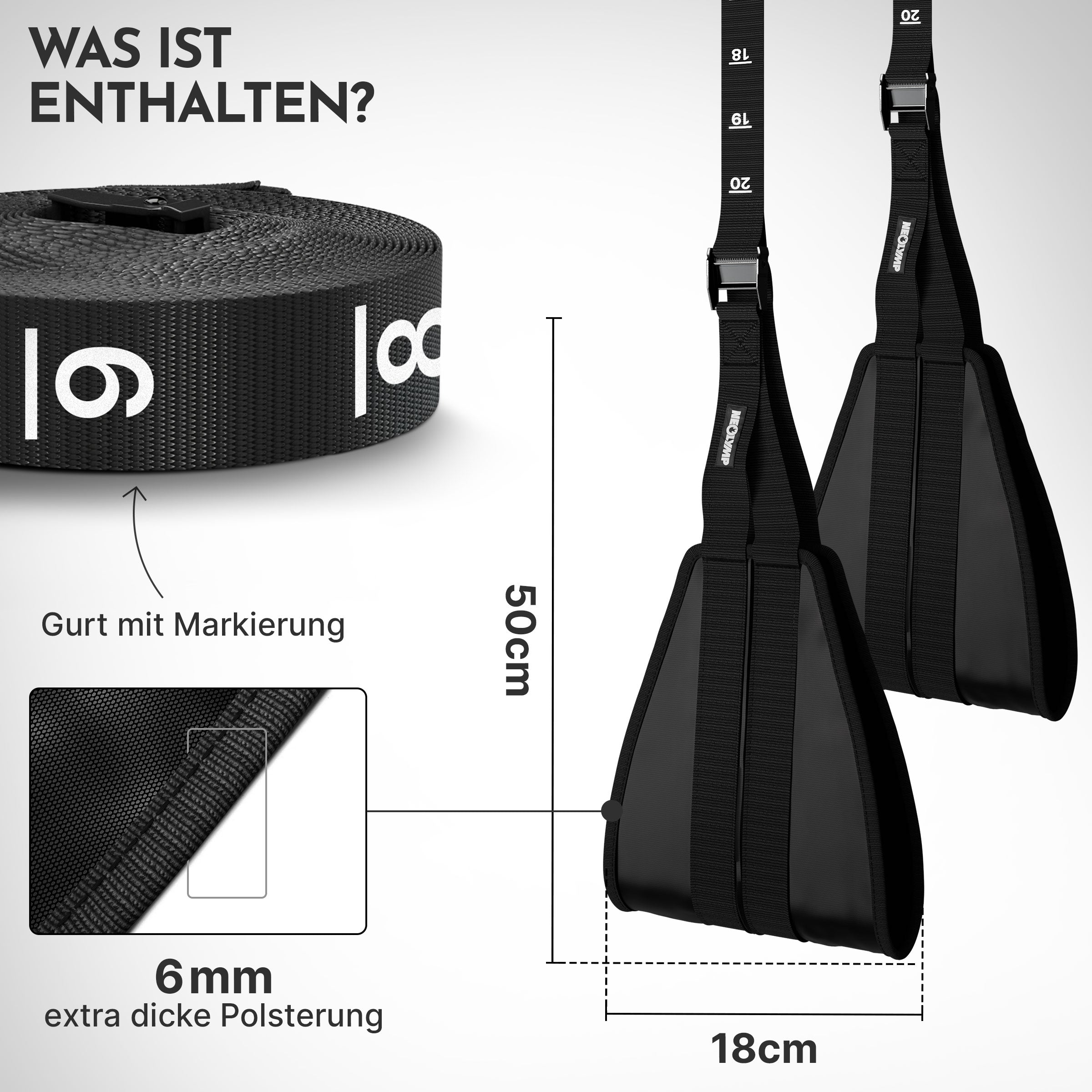 Bauchmuskel-Schlaufen - Trainingsschlaufen Ab Straps