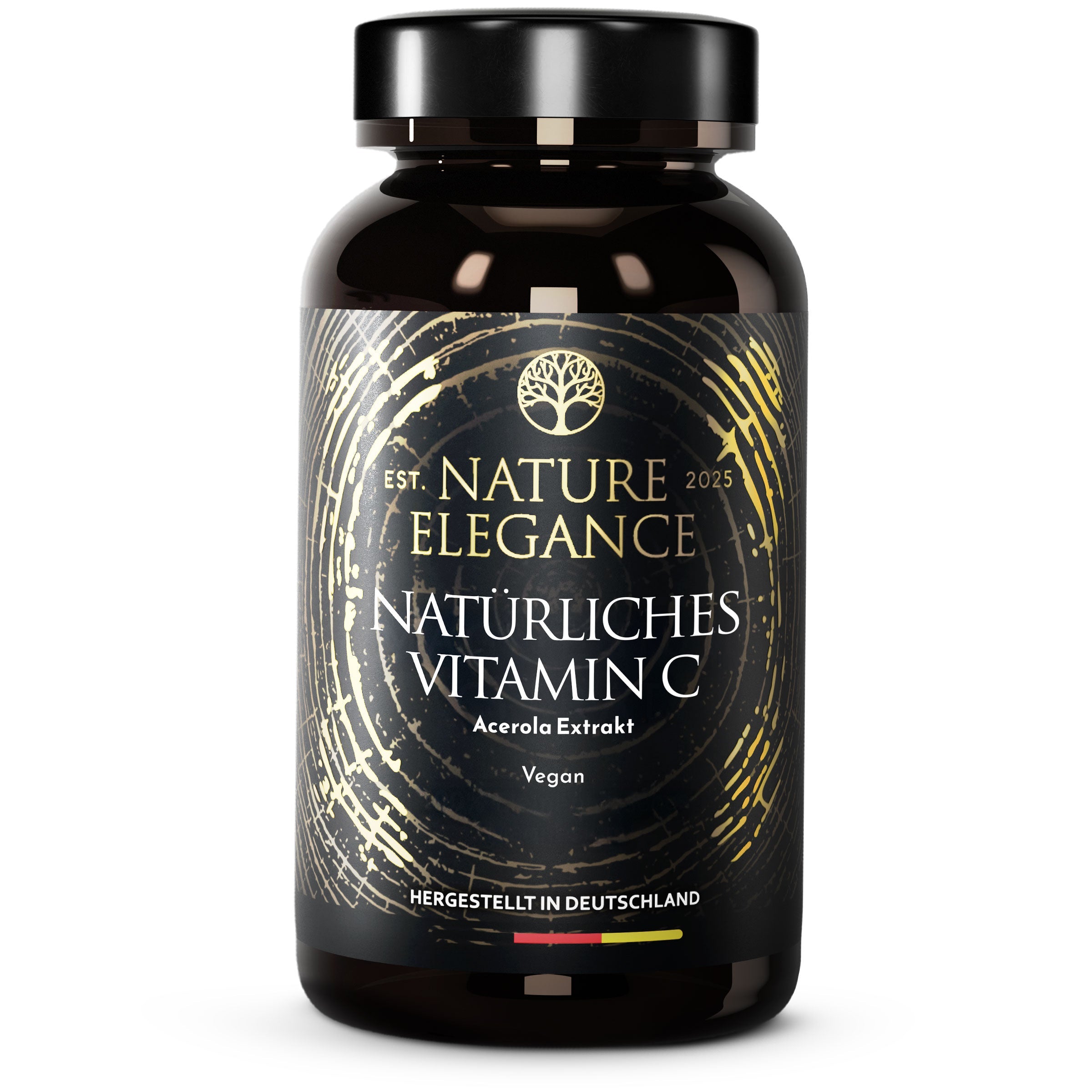 Nature Elegance - Vitamin C - aus Acerola-Superfrucht, vegane Kapseln – 1er Pack (180 Stück) (B‑Ware)