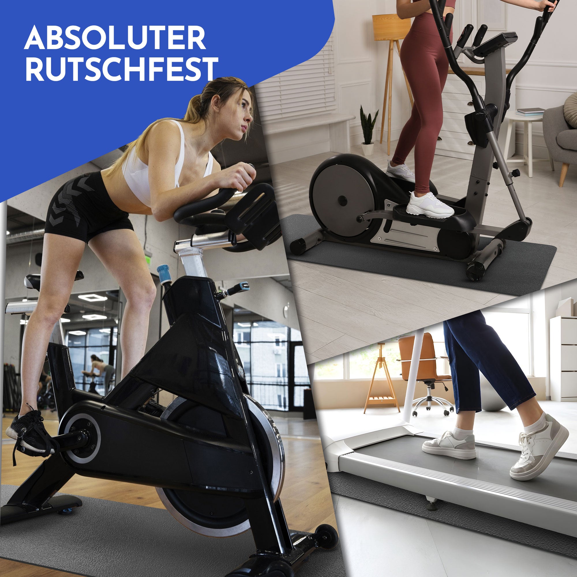 Protective mat for fitness equipment