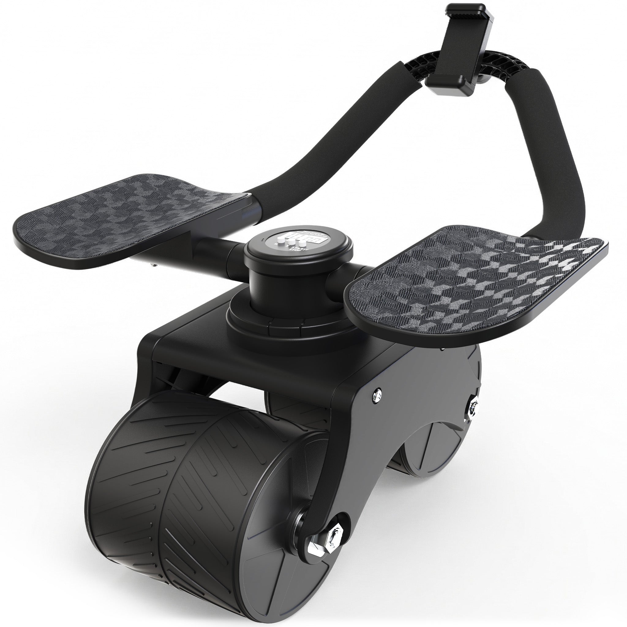 Bauchroller mit Unterarm-Auflage (schwarz) - Patentiert, 180° drehbar - - Bauchtrainer von NEOLYMP | Fitnessequipment und Sportartikel