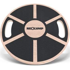 Balance-Pad aus Echtholz - mit Griffen - - Balancetrainer von NEOLYMP | Fitnessequipment und Sportartikel