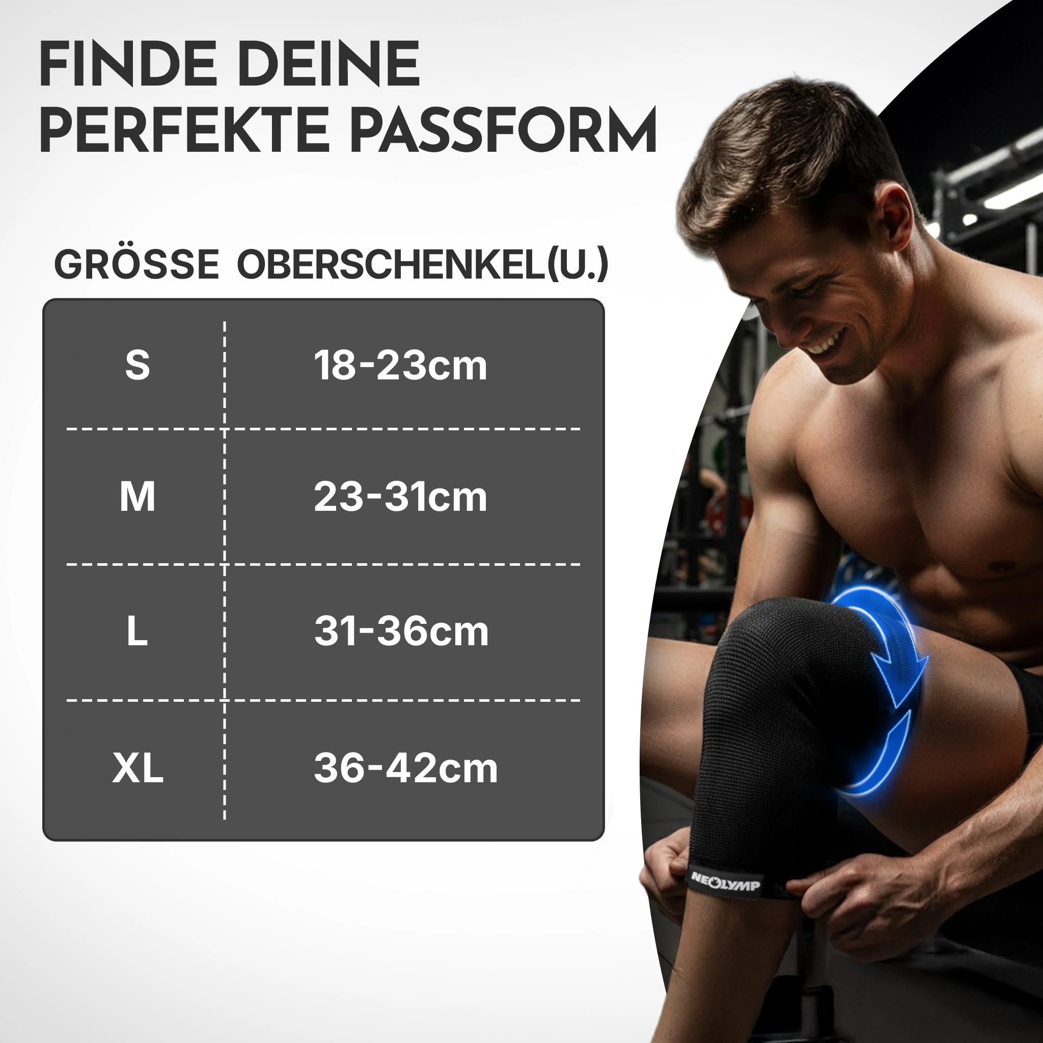 Kniebandagen - 2er Set, Größe S - XL