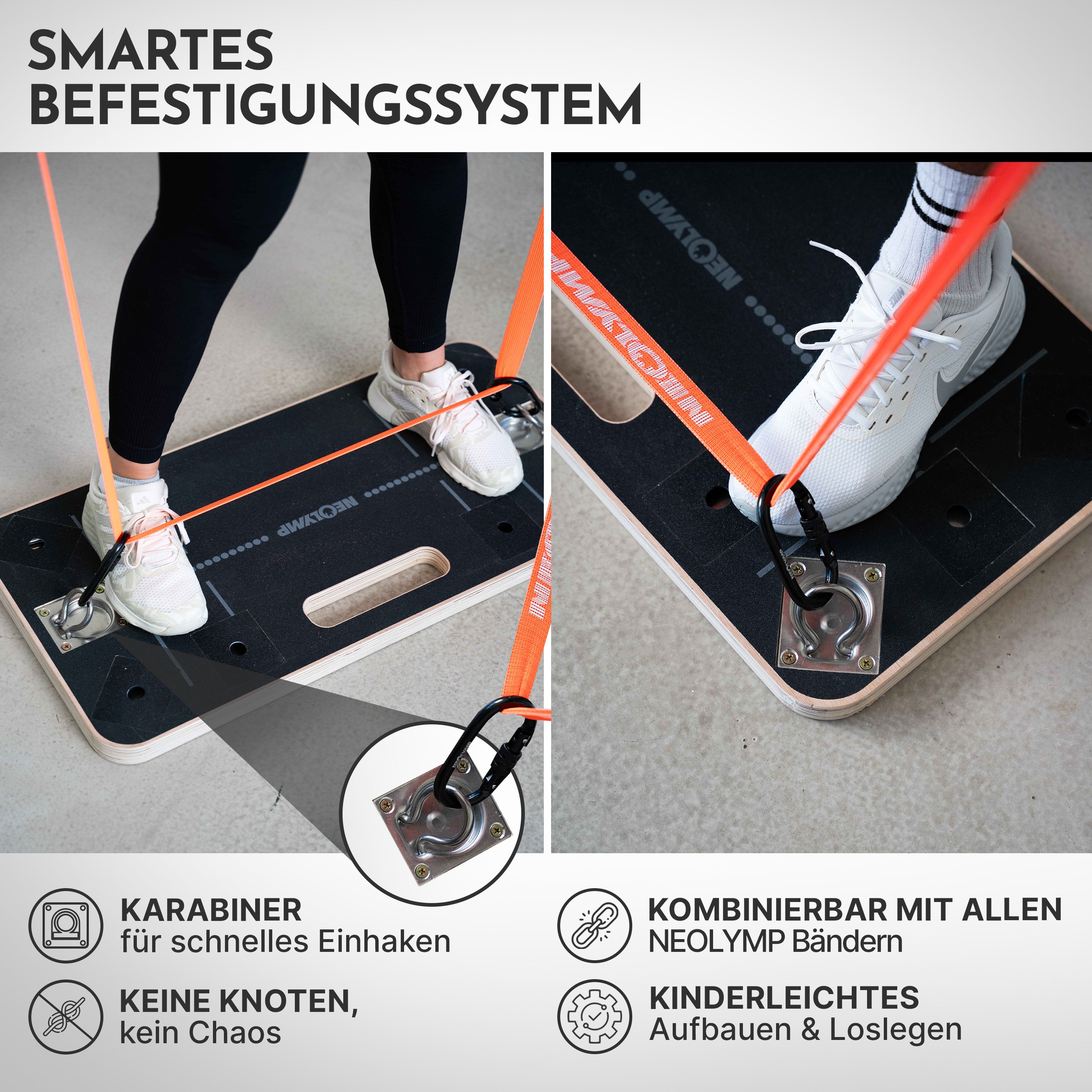 Bänderplattform - Bands Board für Fitnessbänder-Training
