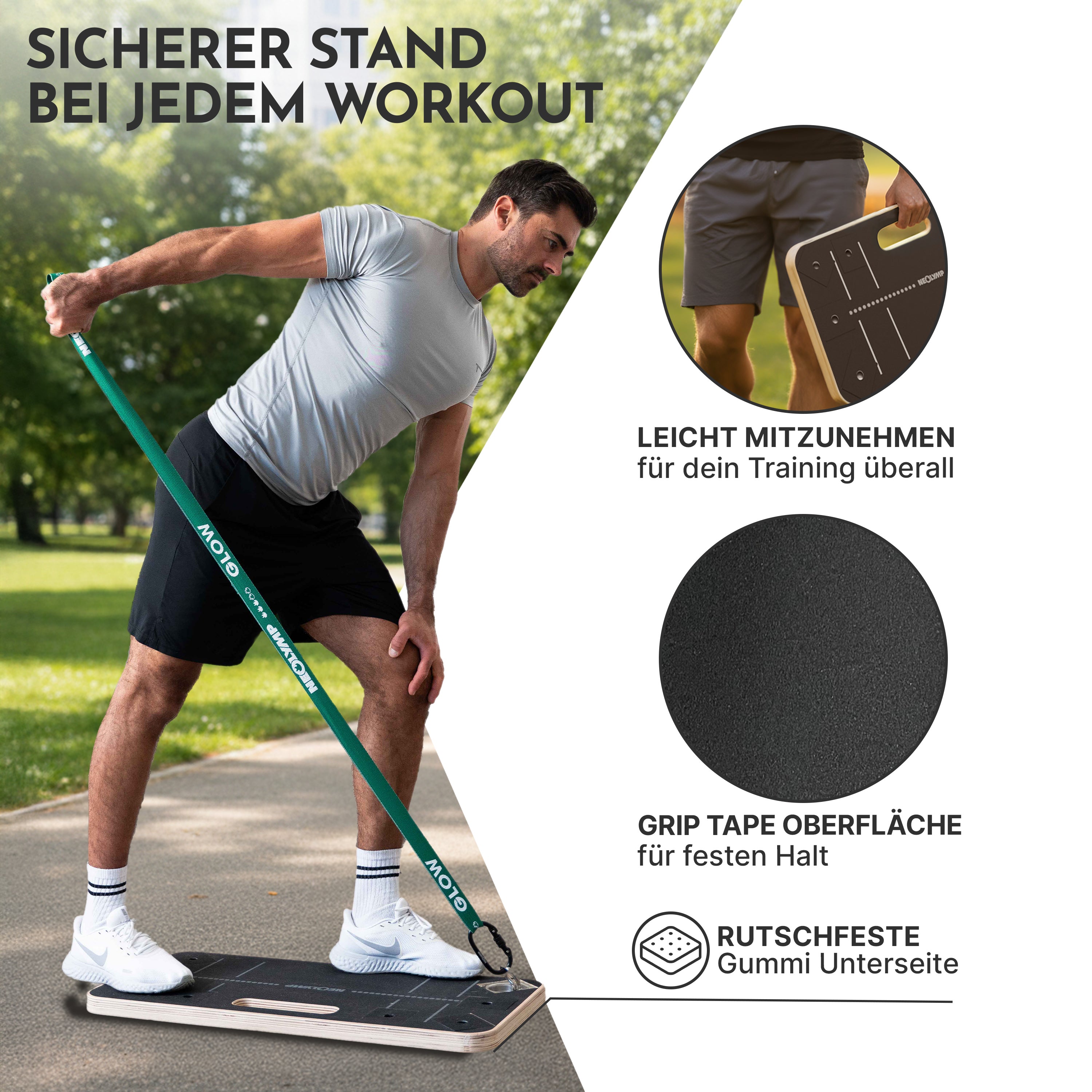 Bänderplattform - Bands Board für Fitnessbänder-Training