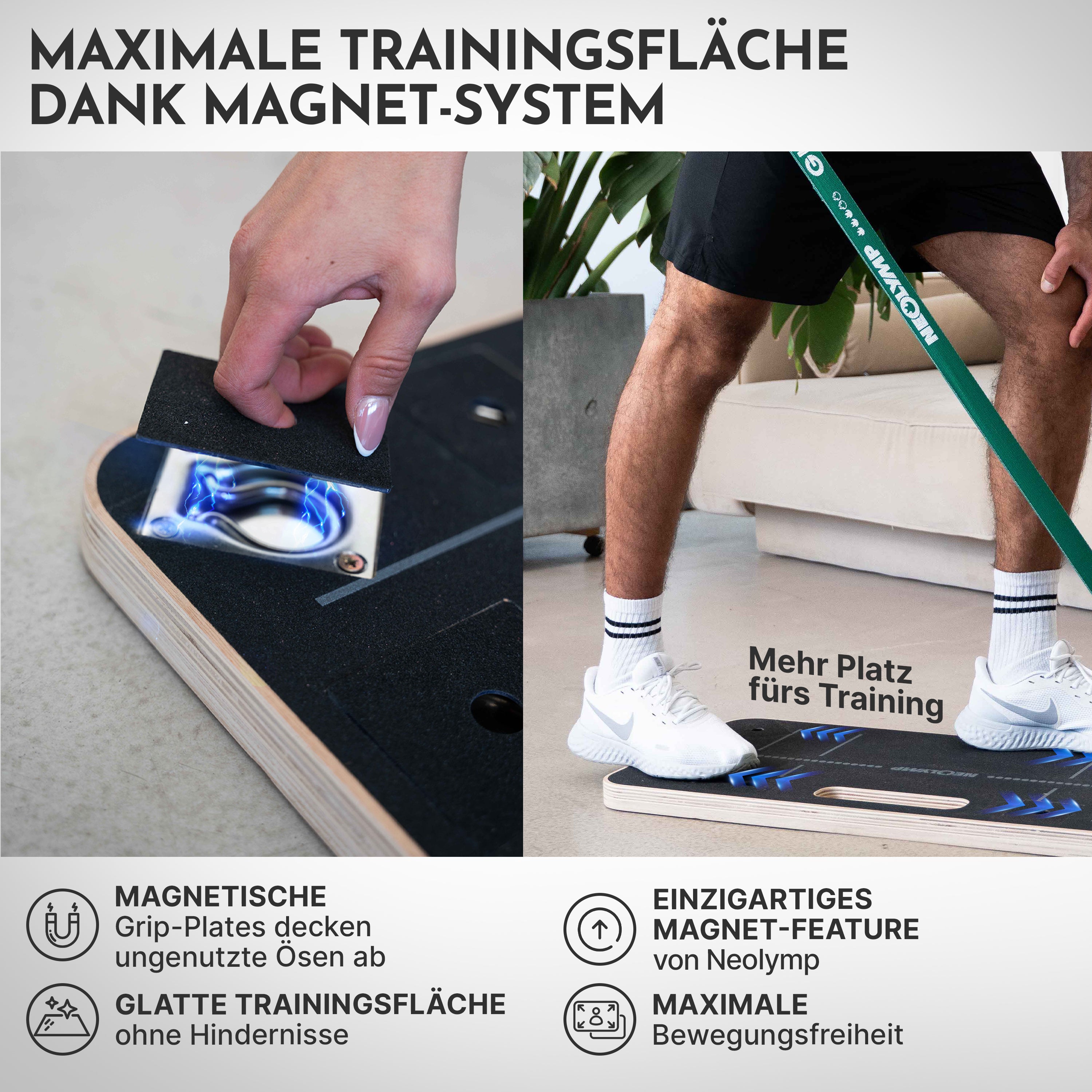 Bänderplattform - Bands Board für Fitnessbänder-Training