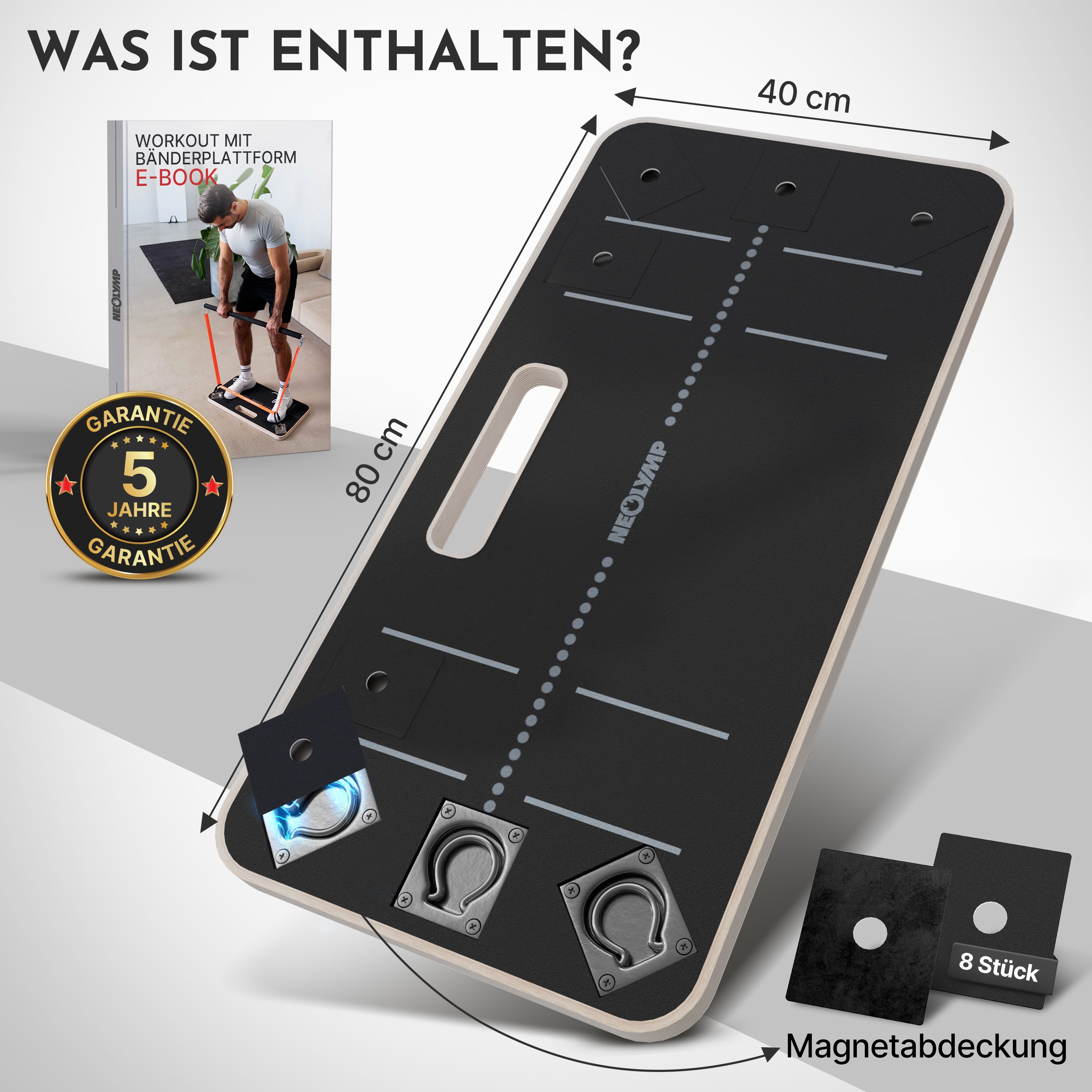 Bänderplattform - Bands Board für Fitnessbänder-Training