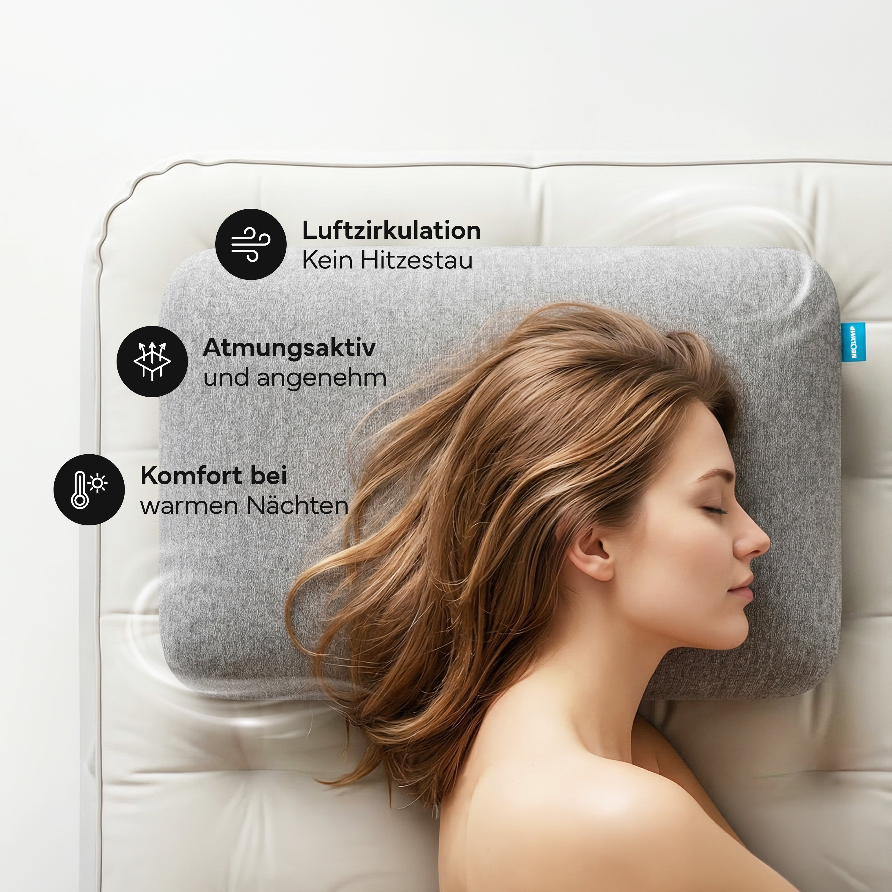 Ergonomisches Reisekissen - Campingtauglich und platzsparend