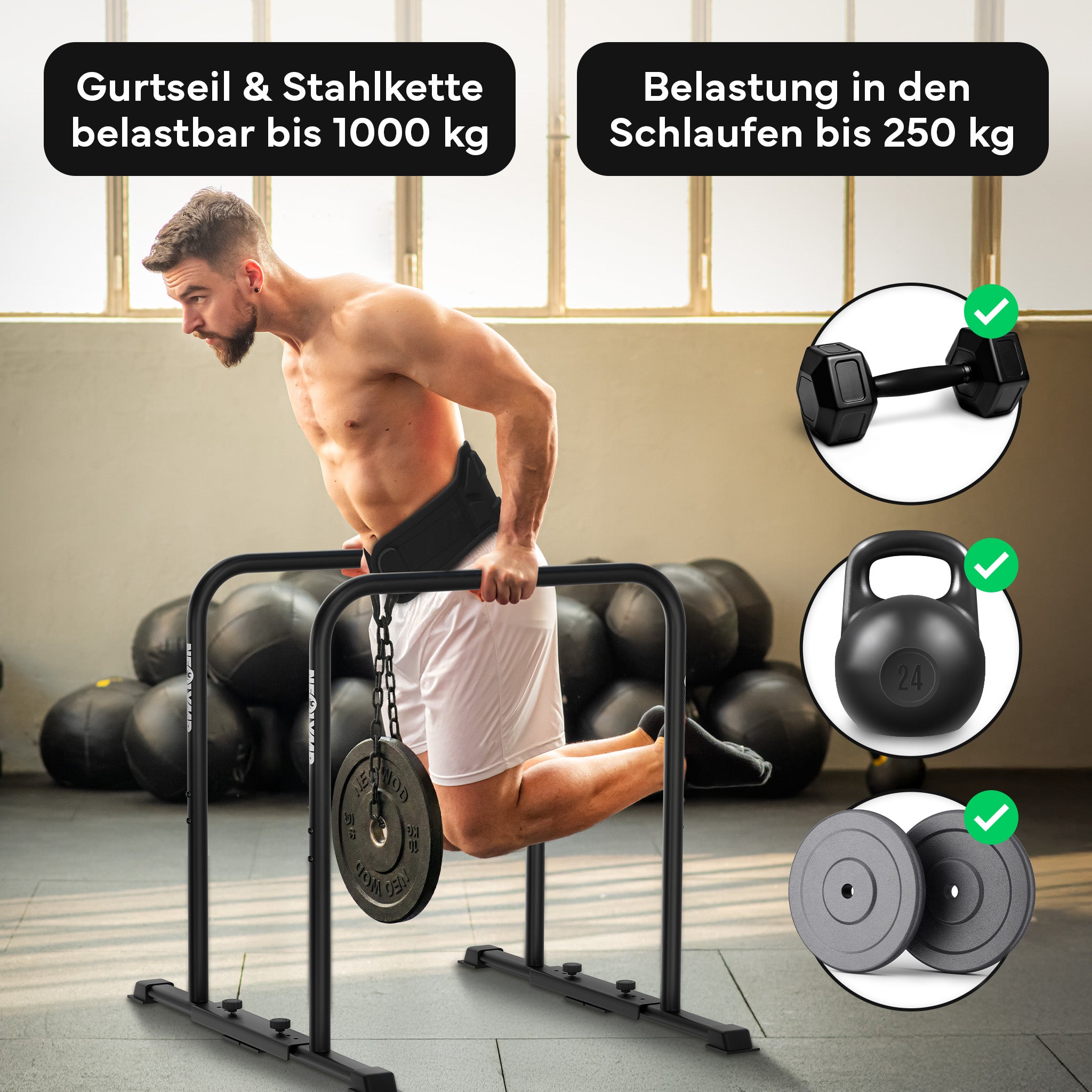 Dip-Gürtel Set für Calisthenics