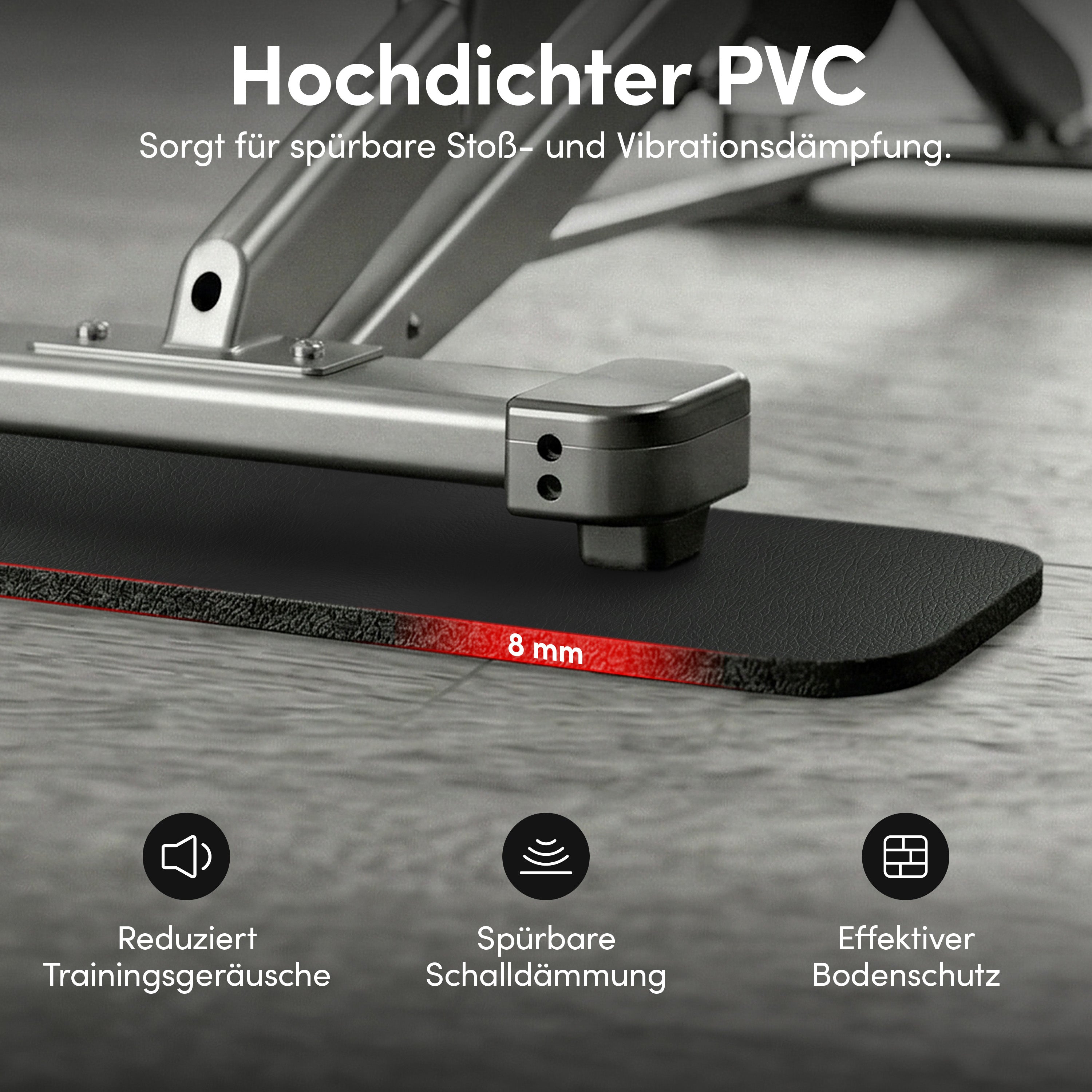 Protective mat for fitness equipment