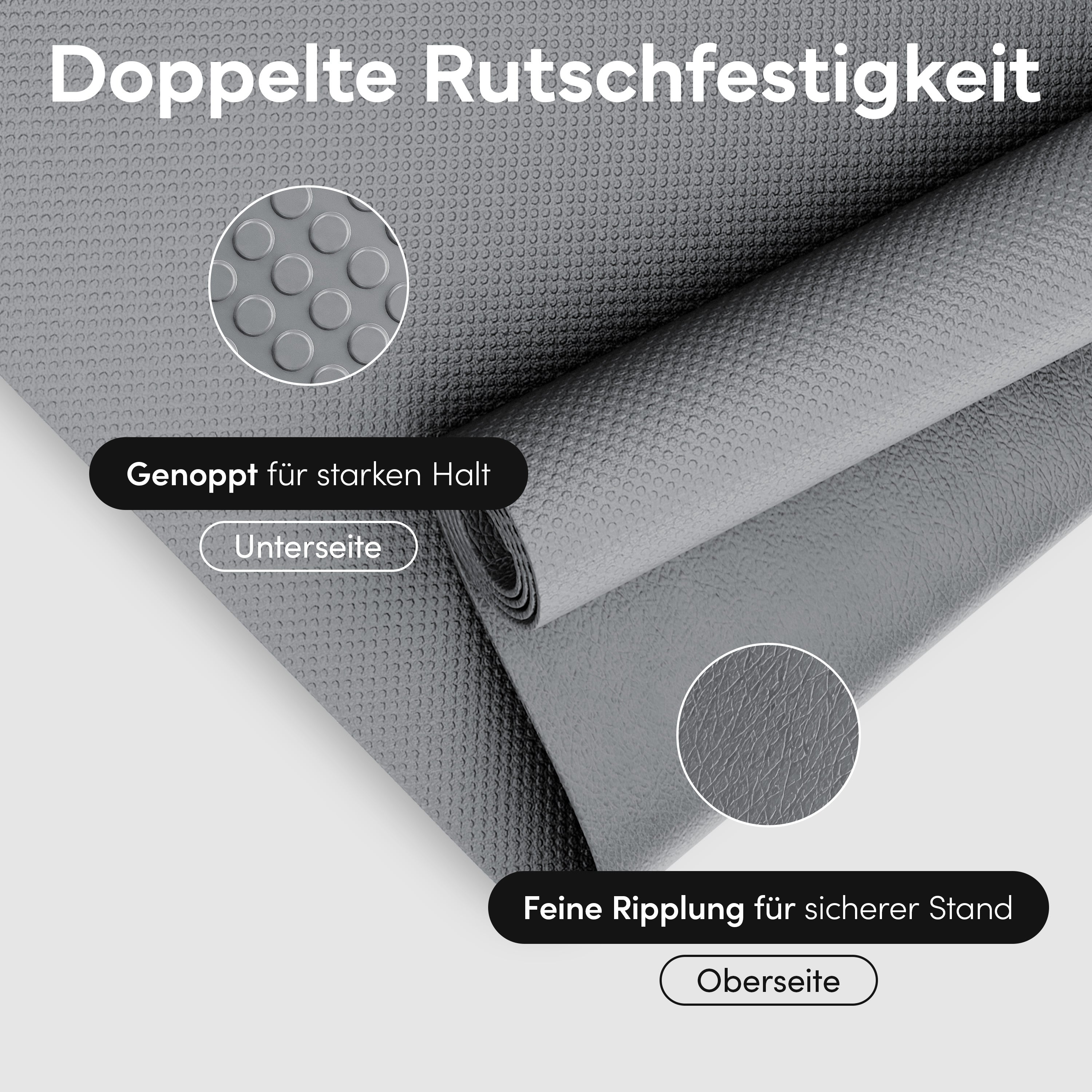 Bodenschutzmatte für Fitnessgeräte und Laufbänder XXL - Grau - von NEOLYMP | Fitnessequipment und Sportartikel