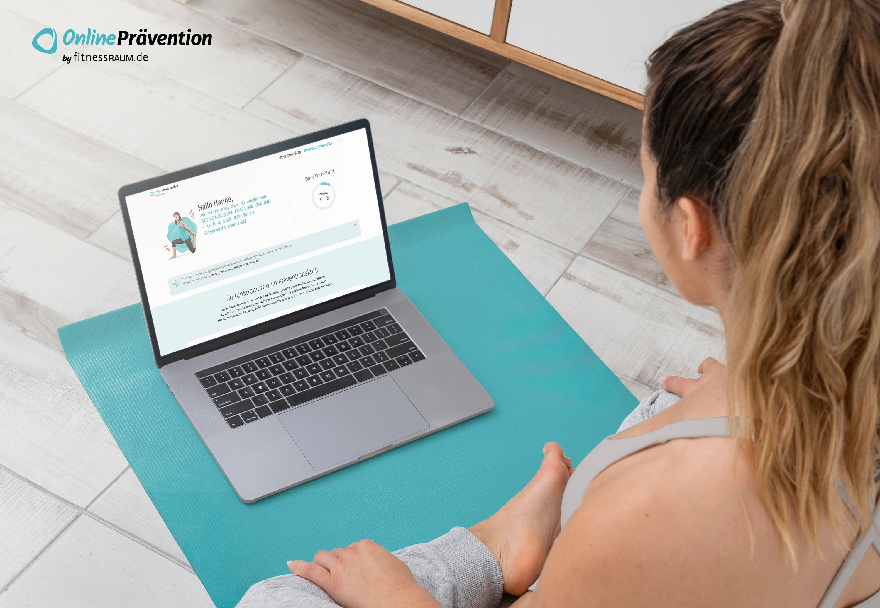 BECKENBODEN-TRAINING - Kraft & Stabilität für die Körpermitte: 8-Wochen Online-Präventionskurs – bis zu 100% erstattbar + 6 Monate Gratiszugang fitnessRAUM.de