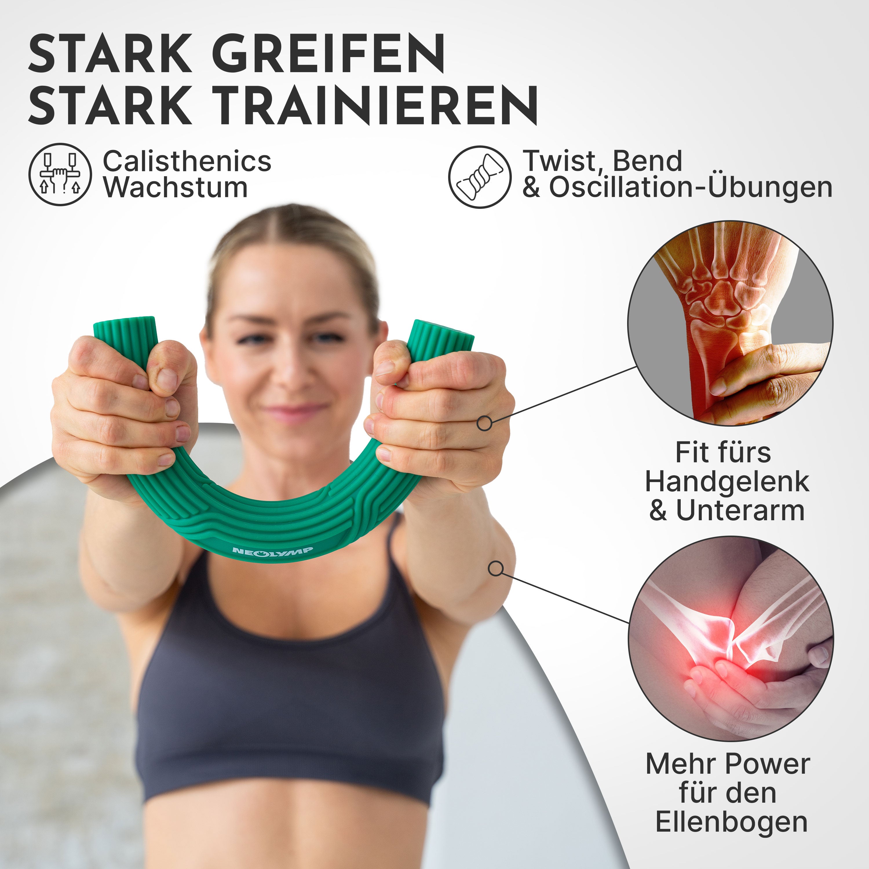 Flexbar Trainingsstab Handkraft-Trainer