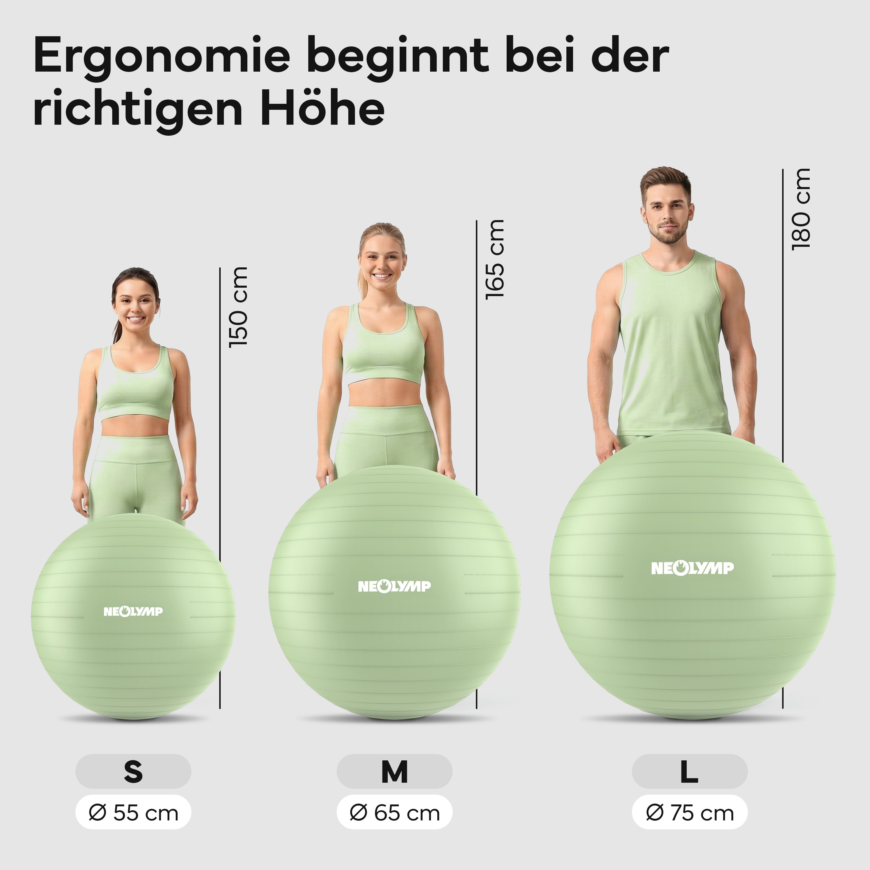 Gymnastikball - für aktives Sitzen, Recovery und Physio