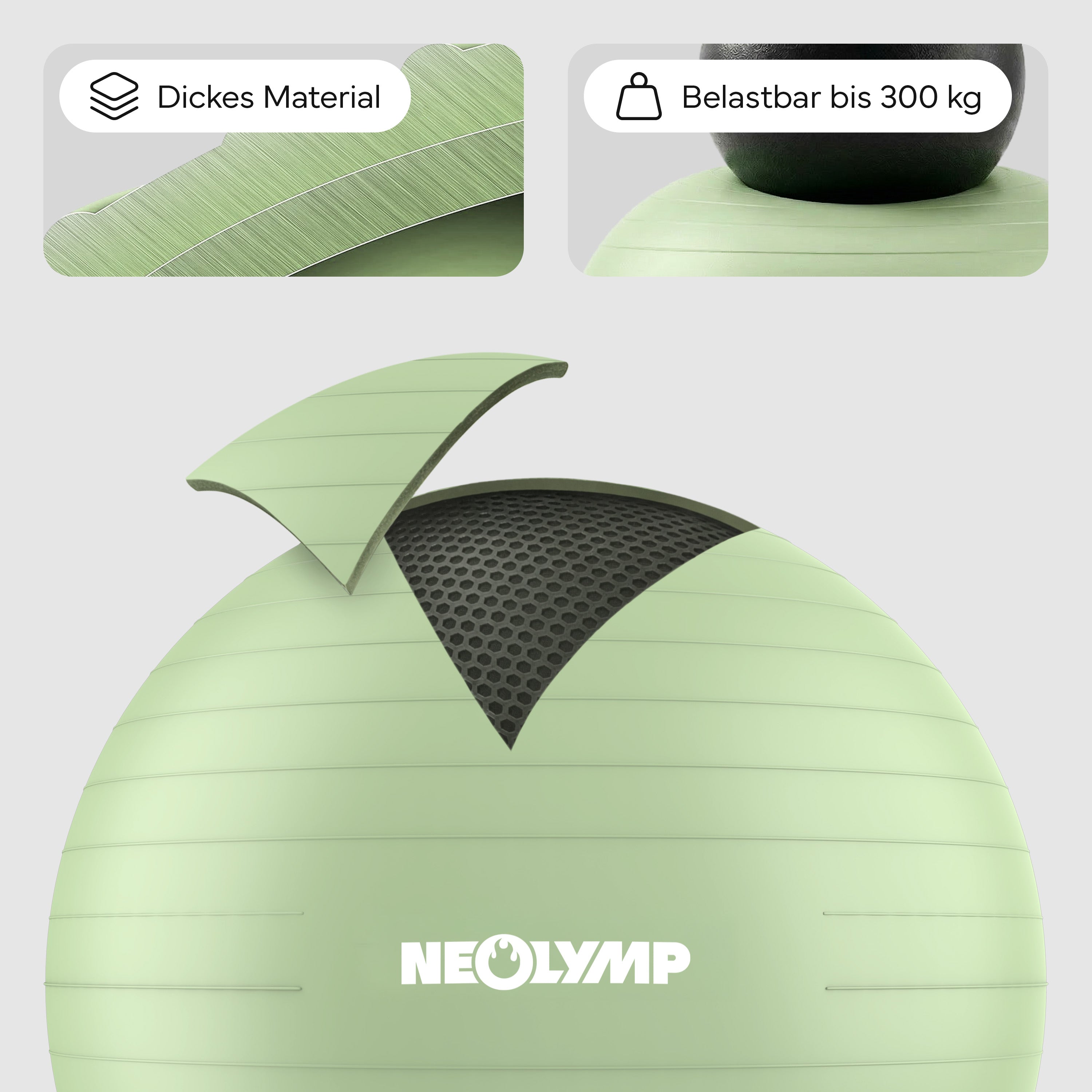 Gymnastikball - für aktives Sitzen, Recovery und Physio