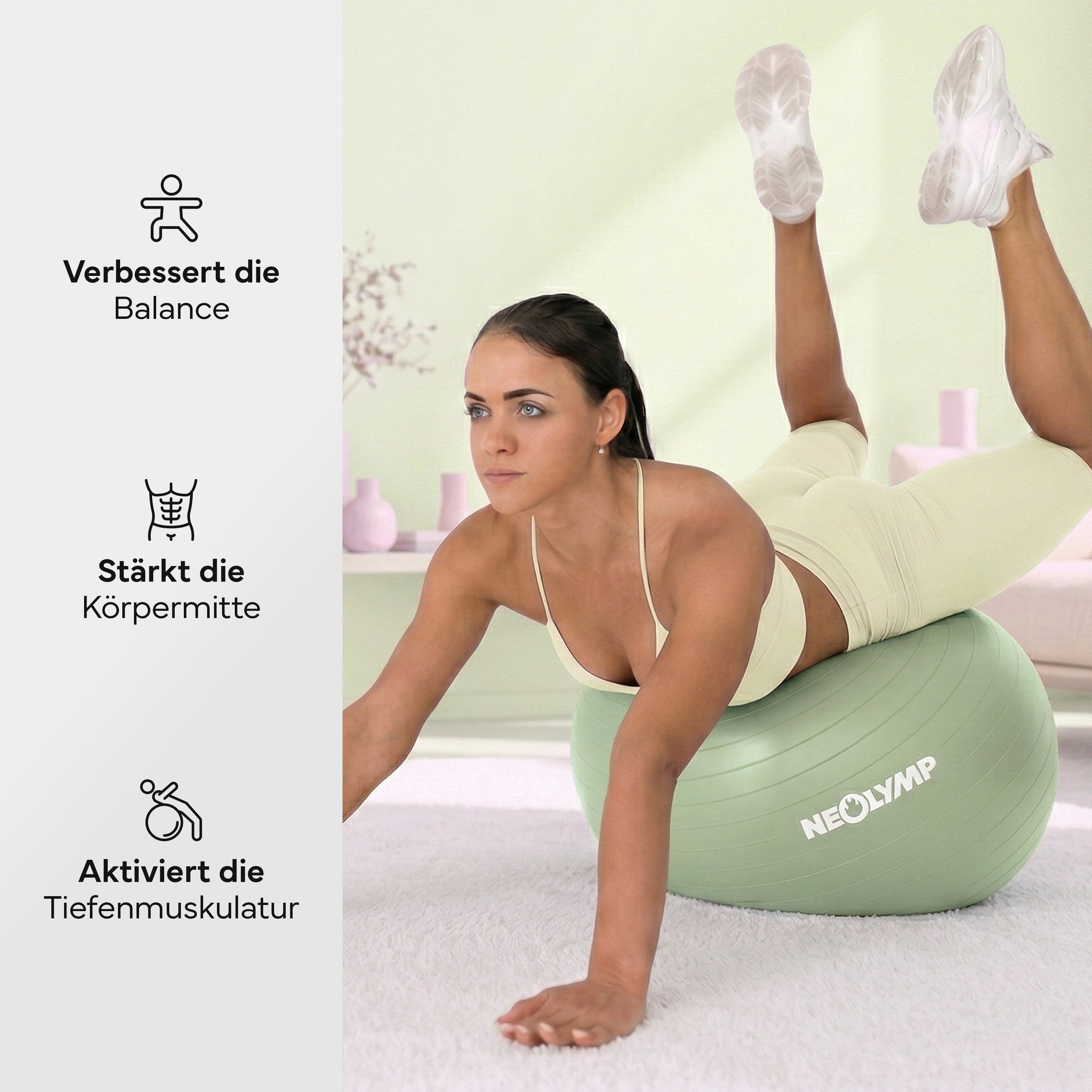 Gymnastikball - für aktives Sitzen, Recovery und Physio