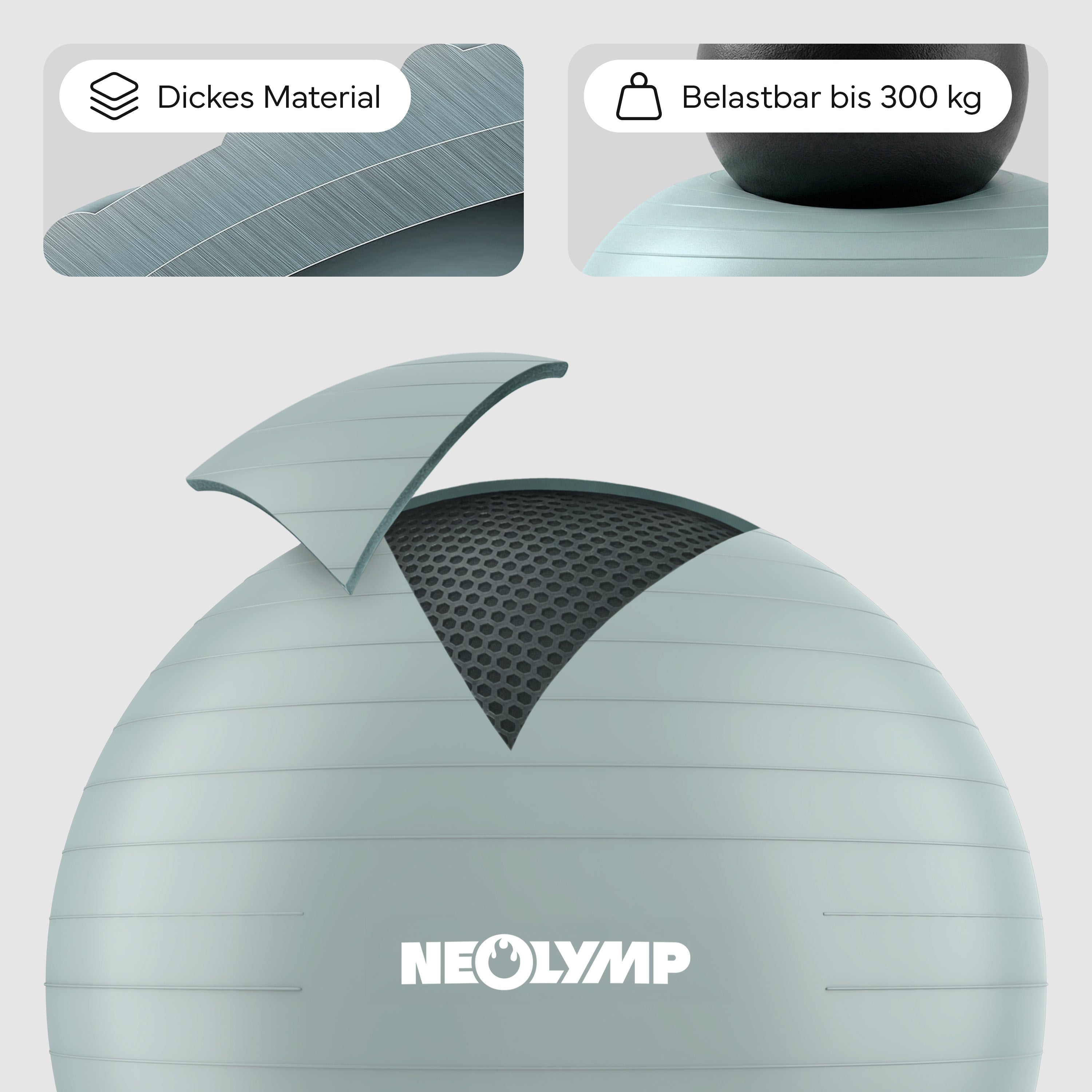 Gymnastikball - für aktives Sitzen, Recovery und Physio