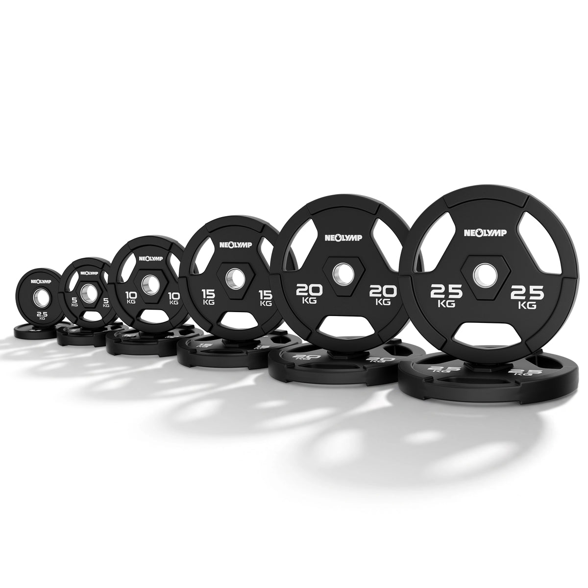Gripper Plates - 2er Set Hantelscheiben mit Griffen 2,5 bis 25 kg - - Hantelscheiben von NEOLYMP | Fitnessequipment und Sportartikel